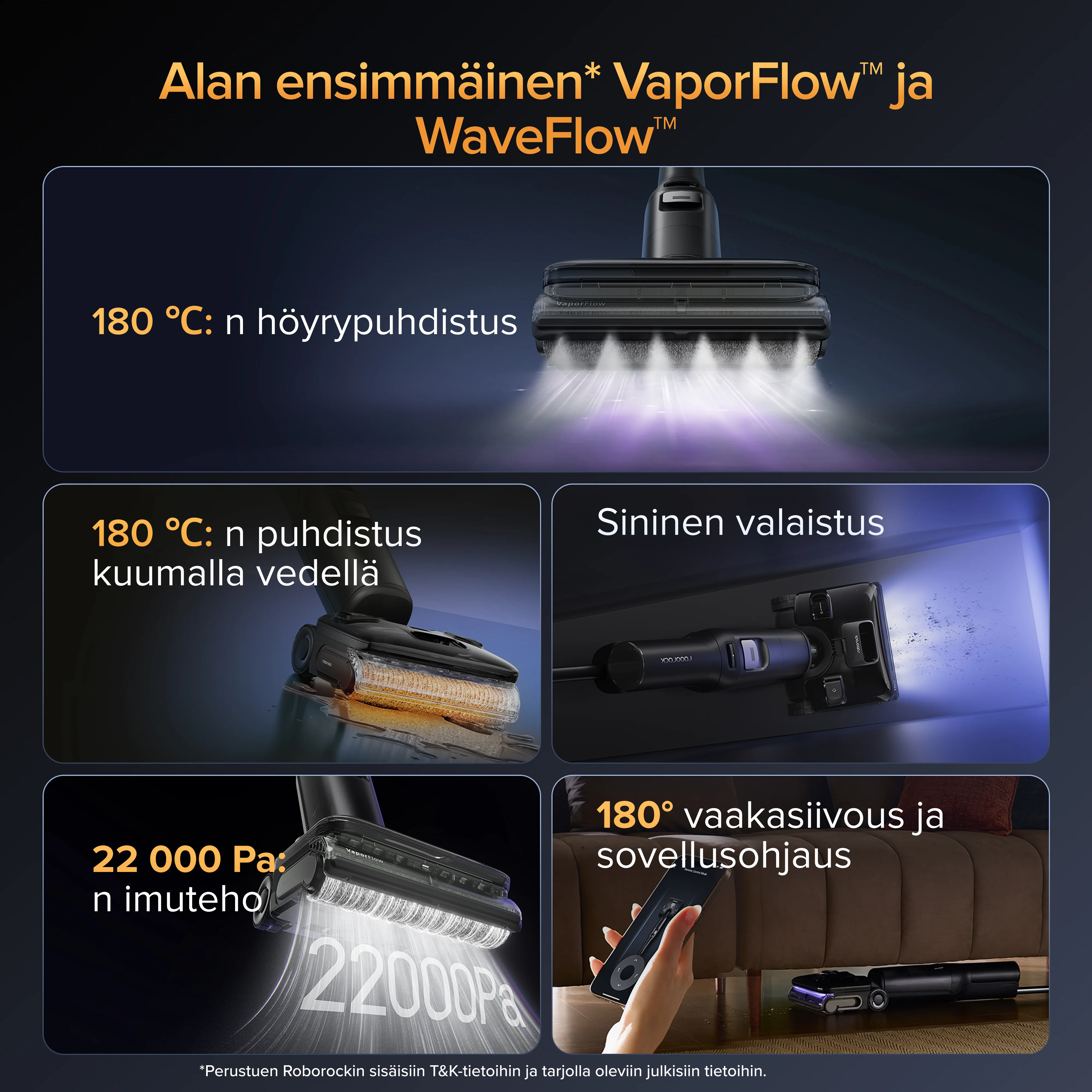 Roborock F25 Ultra märkäkuivaimuri höyry- ja kuumavesisiivouksella - Image 3