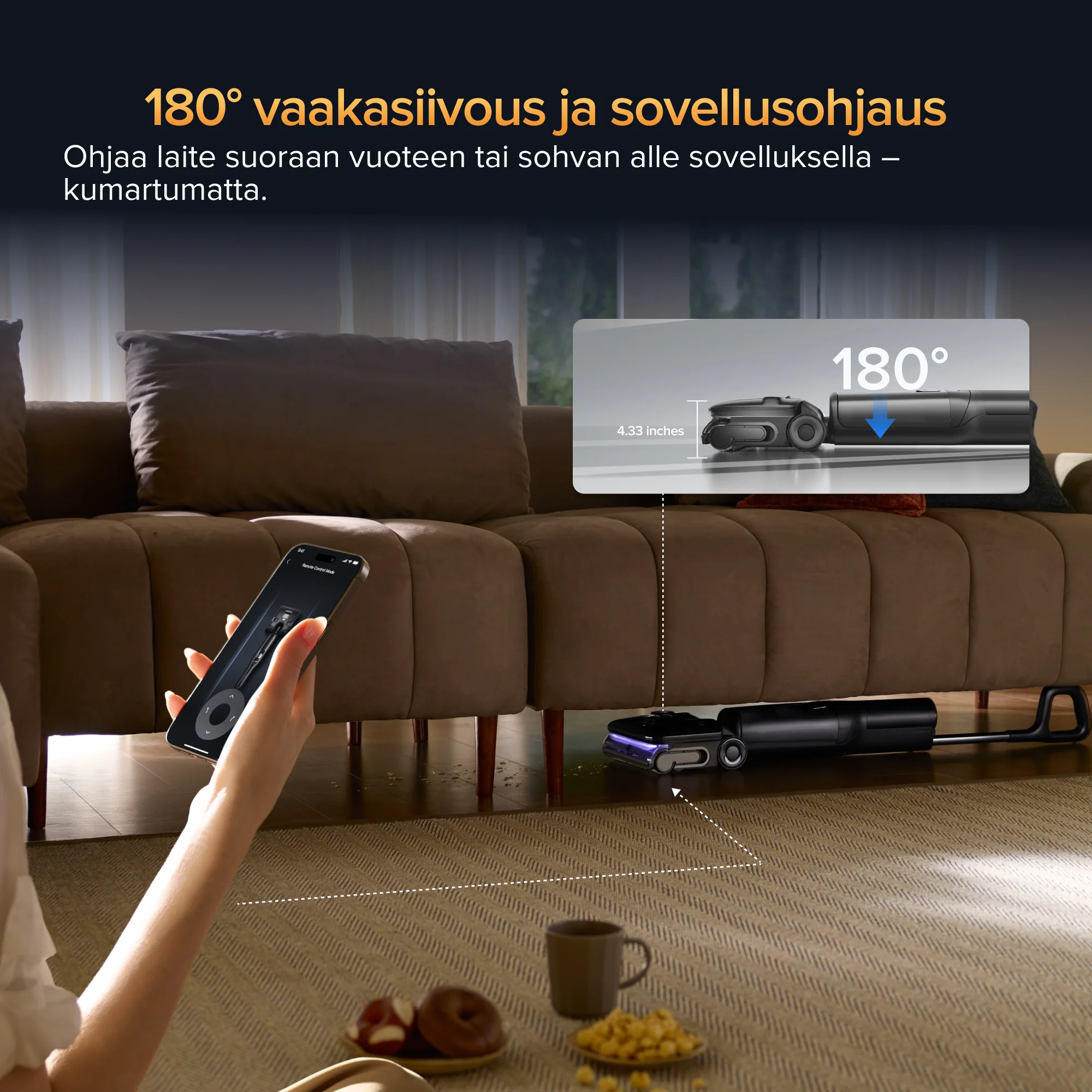 Roborock F25 Ultra märkäkuivaimuri höyry- ja kuumavesisiivouksella - Image 4