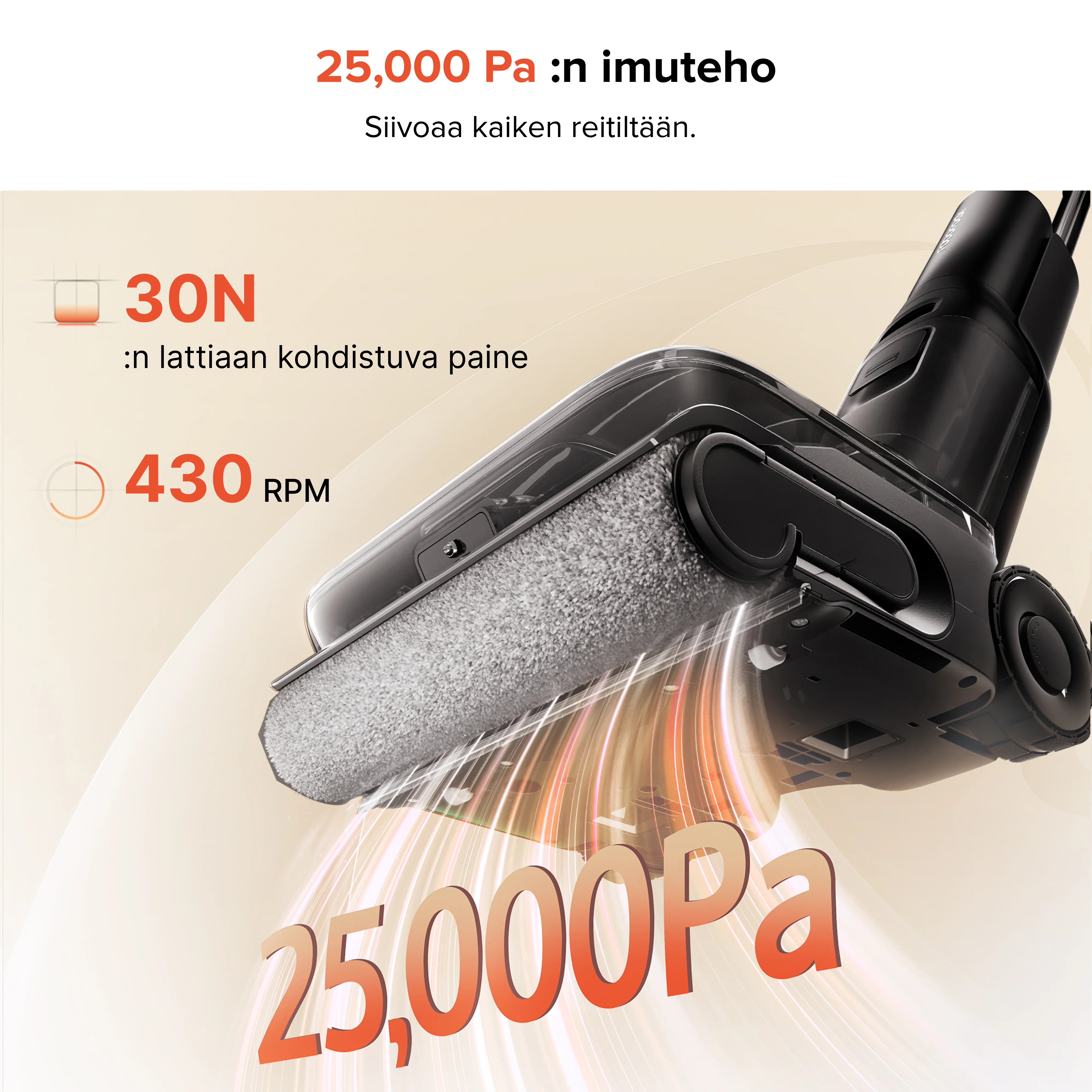 Roborock F25 ACE Pro -märkäkuivaimuri JetFoaming™-siivouksella - Image 3