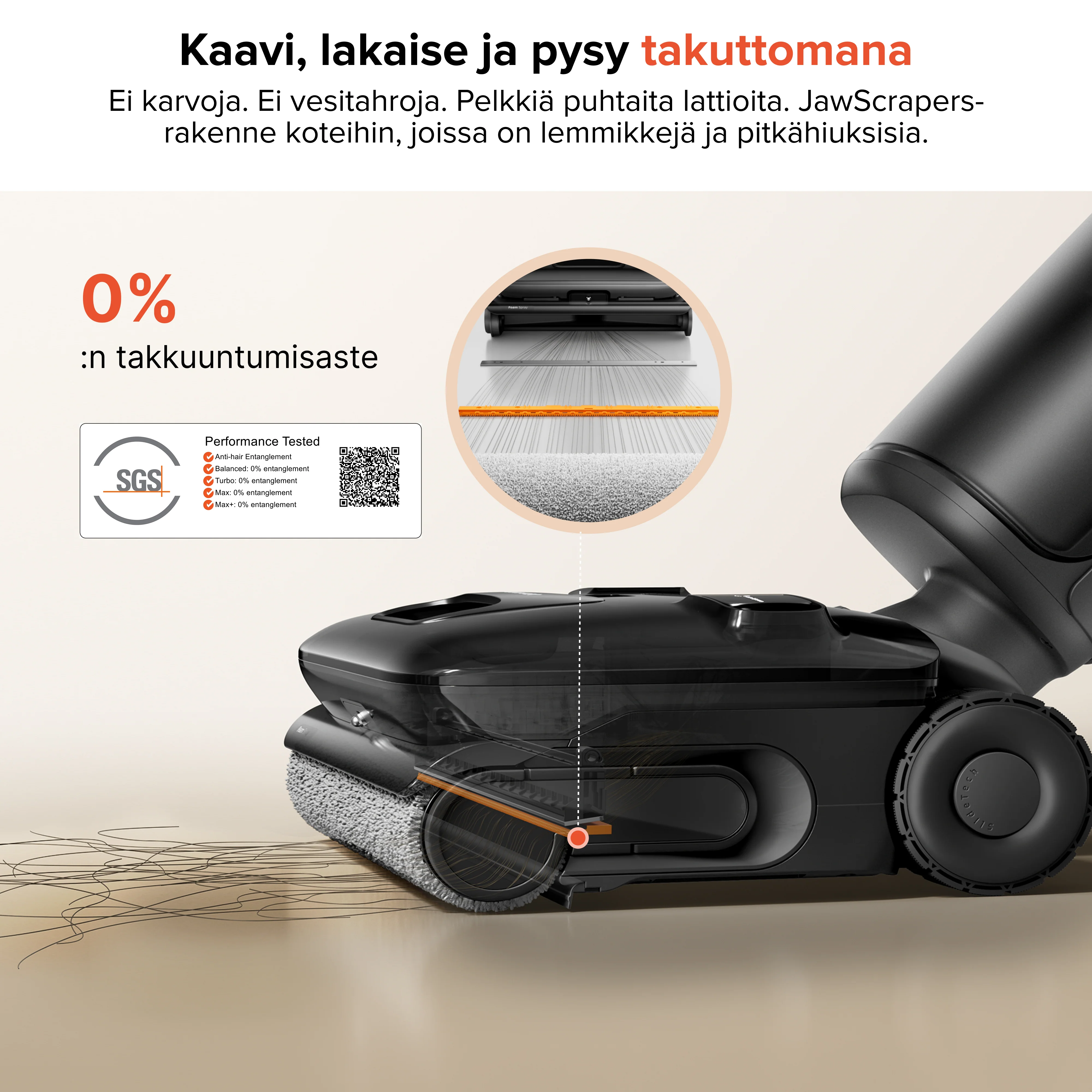 Roborock F25 ACE Pro -märkäkuivaimuri JetFoaming™-siivouksella - Image 4