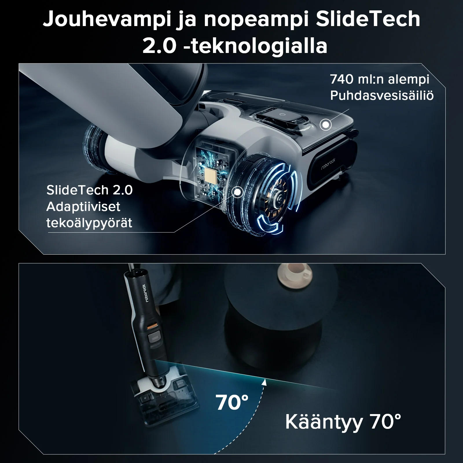 Roborock F25 ACE Combo 5-in-1 -märkä-kuivaimuri - Image 4