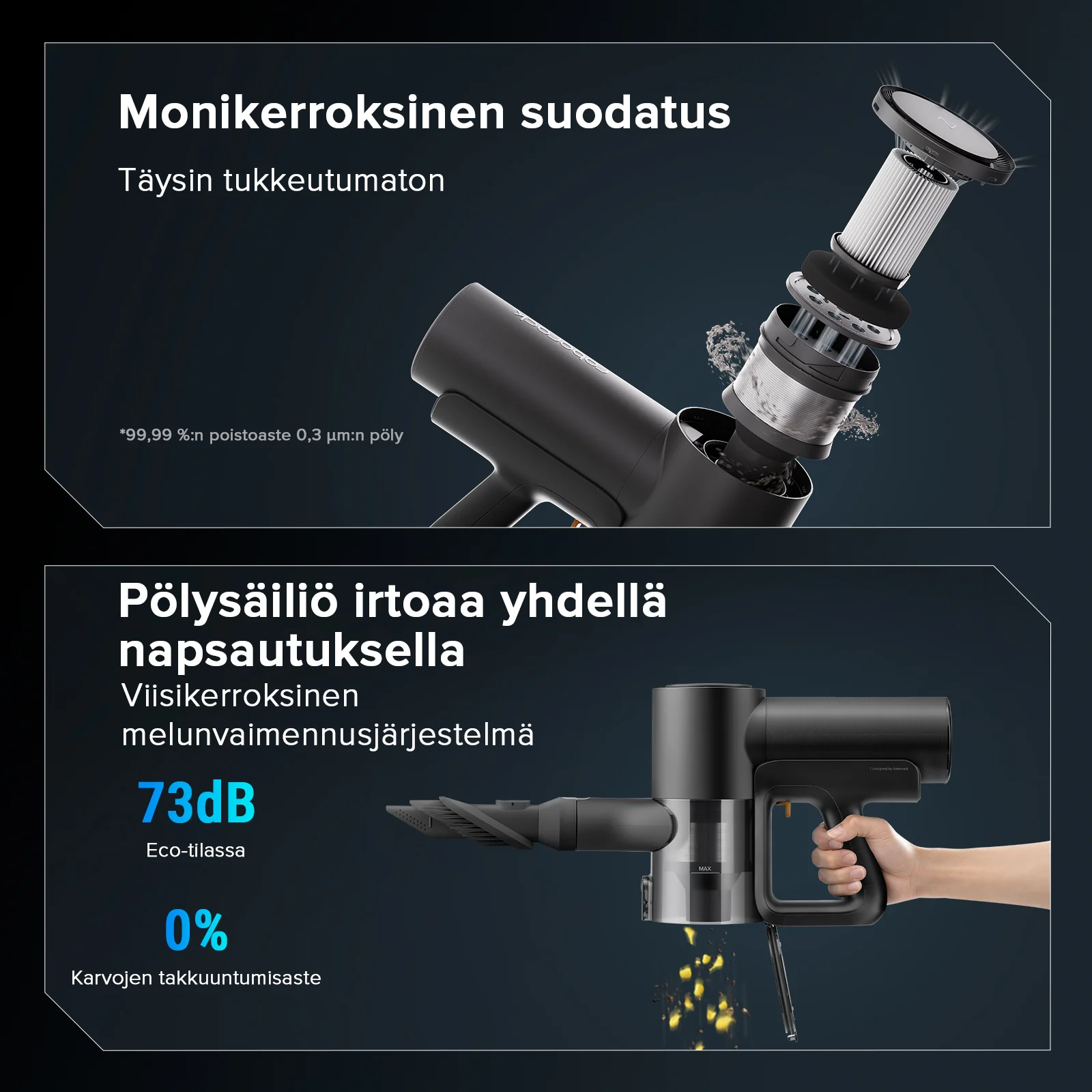 Roborock F25 ACE Combo 5-in-1 -märkä-kuivaimuri - Image 5