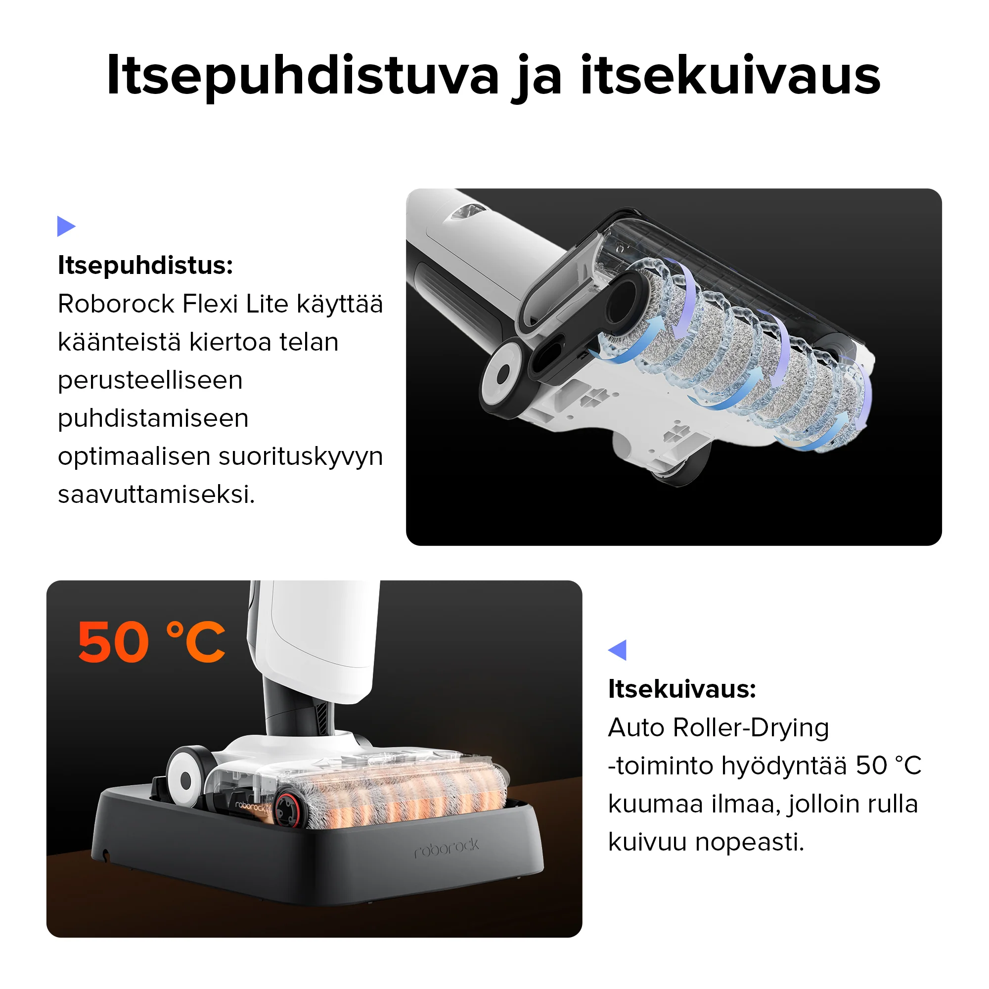 Roborock Flexi Lite Märkä-kuivaimuri - Image 5