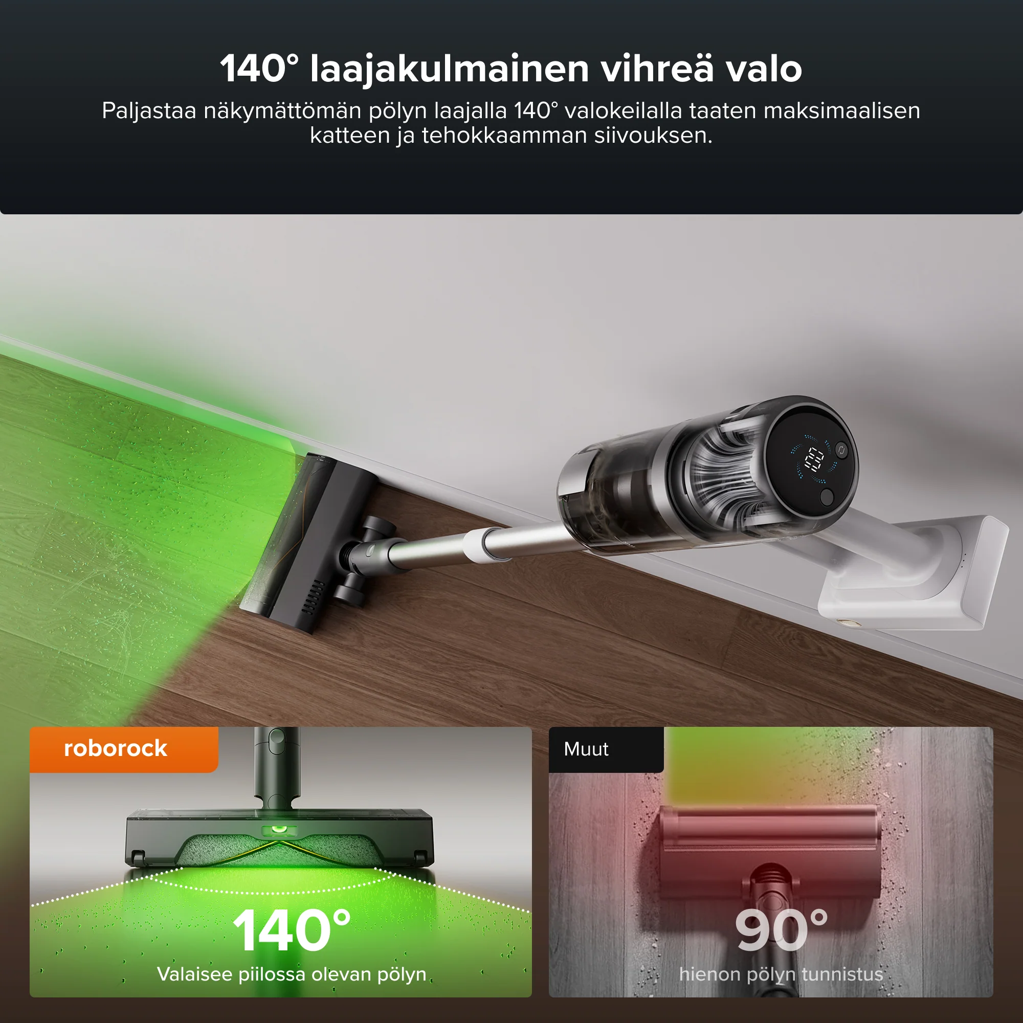 Roborock H60 Hub Pro langaton pölynimuri tyhjennysasemalla - Image 4
