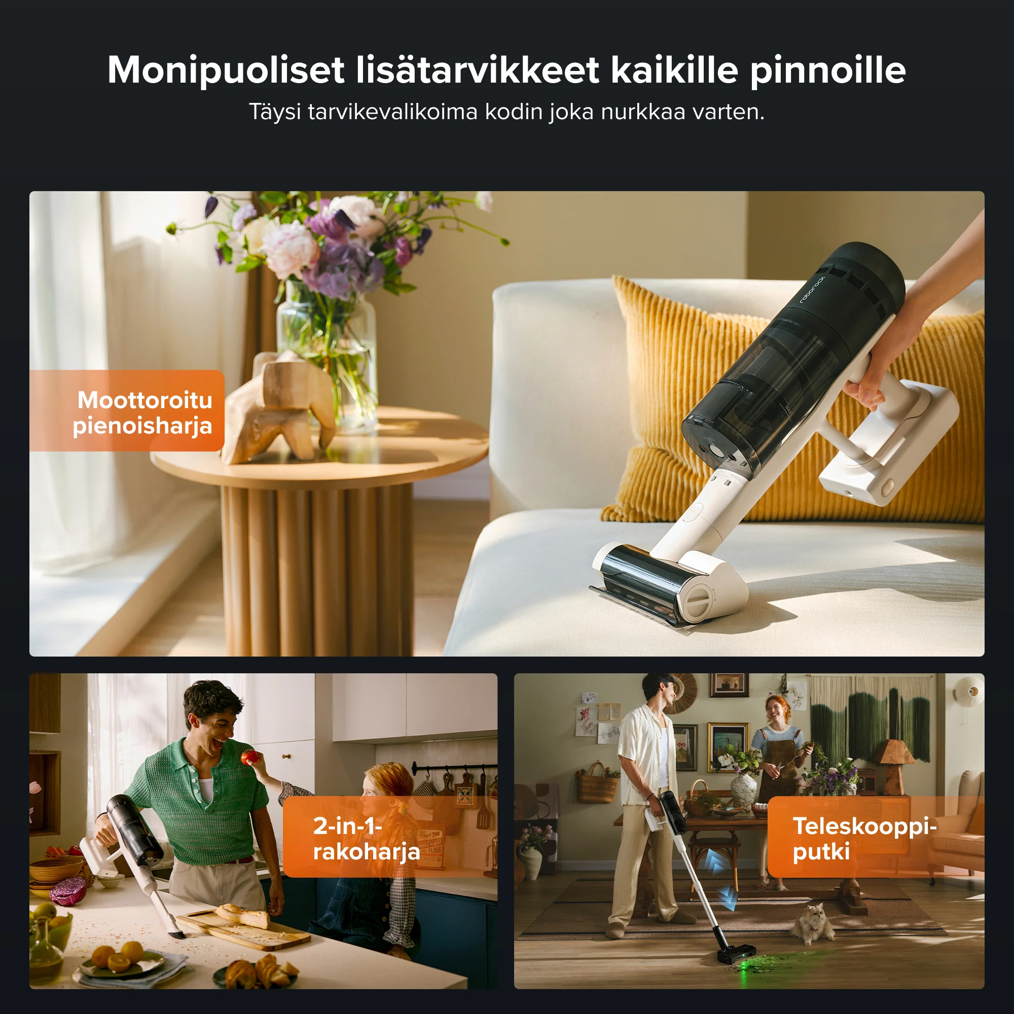 Roborock H60 Hub Pro langaton pölynimuri tyhjennysasemalla - Image 6
