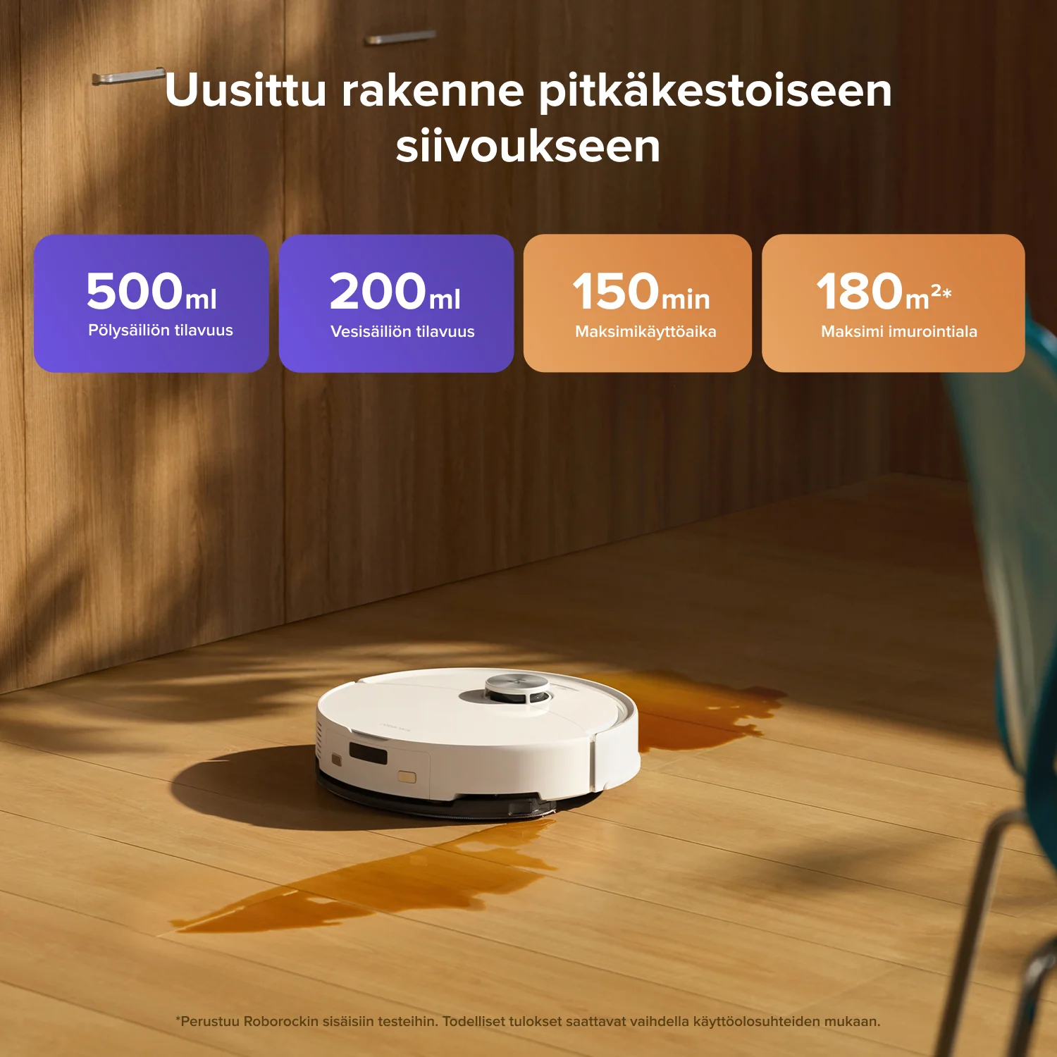 Roborock Q10 S5 -robotti-imuri ja moppi VibraRise 2.0 -teknologialla, 10 000 Pa imuteholla - Image 15