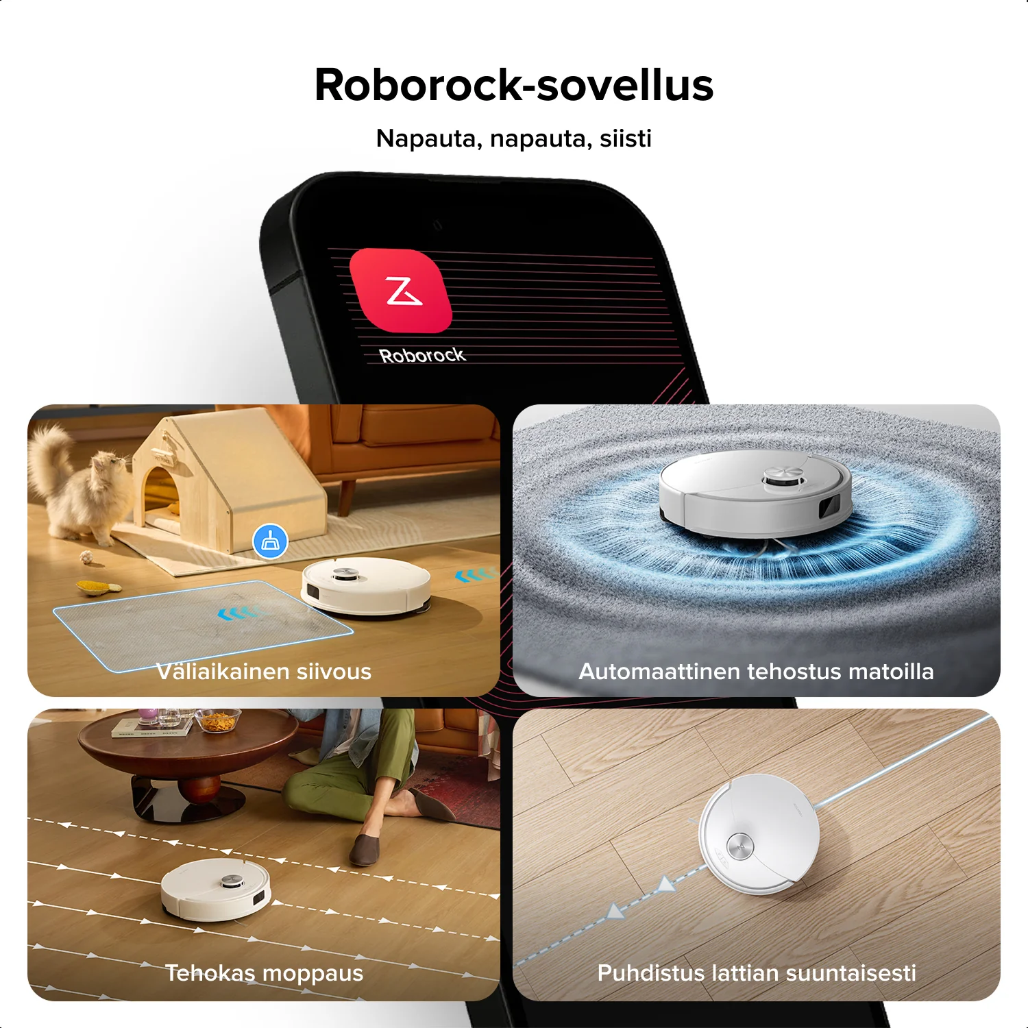 Roborock Q10 S5 -robotti-imuri ja moppi VibraRise 2.0 -teknologialla, 10 000 Pa imuteholla - Image 20