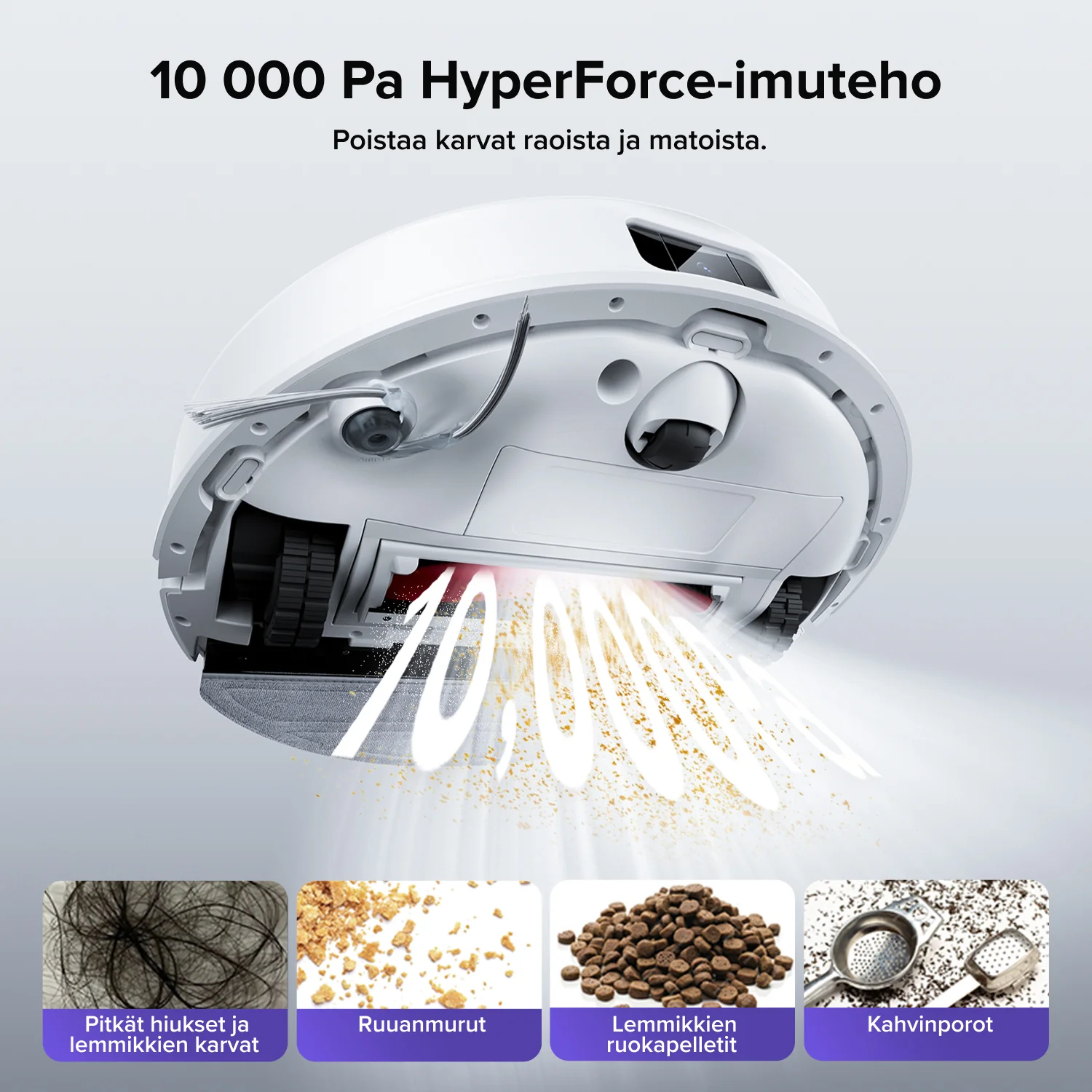 Roborock Q10 S5+ -robotti-imuri ja moppi VibraRise 2.0 sekä automaattisella tyhjennysasemalla - Image 12