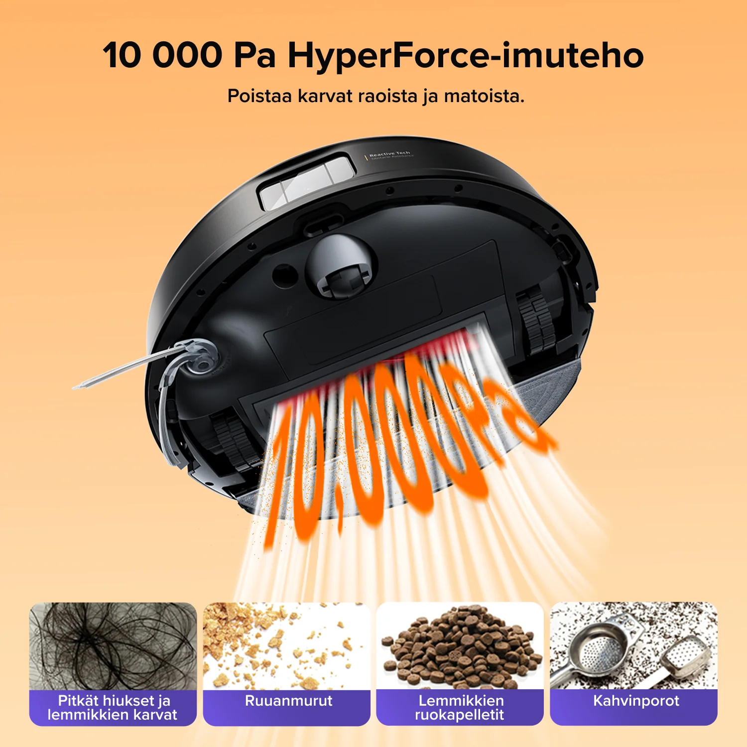 Roborock Q10 S5+ Set -robotti-imuri ja moppi VibraRise 2.0 sekä automaattisella tyhjennysasemalla - Image 3
