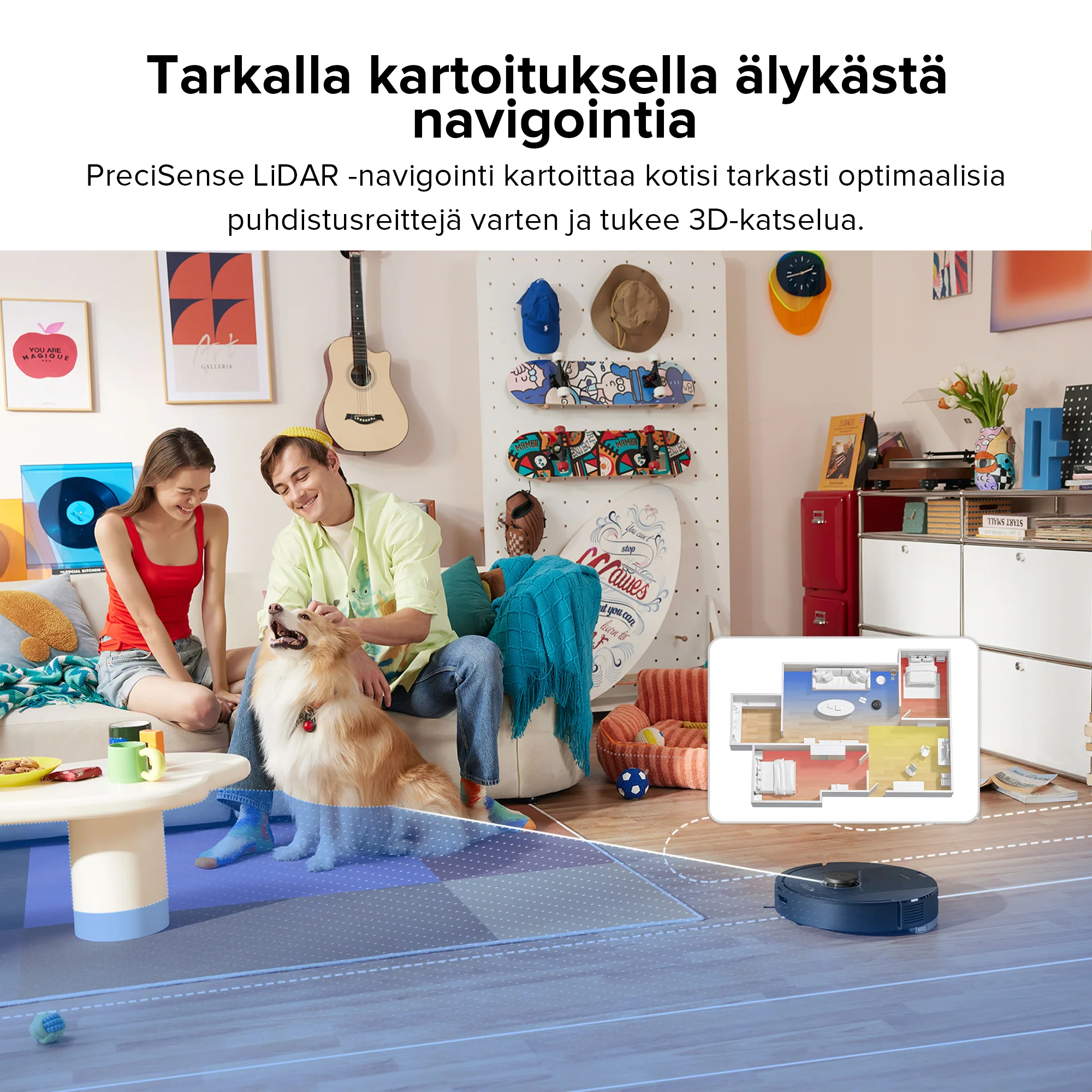 Roborock Q5 Pro+ -robotti-imuri ja -moppi - automaattisesti tyhjennettävällä telakka - Image 5