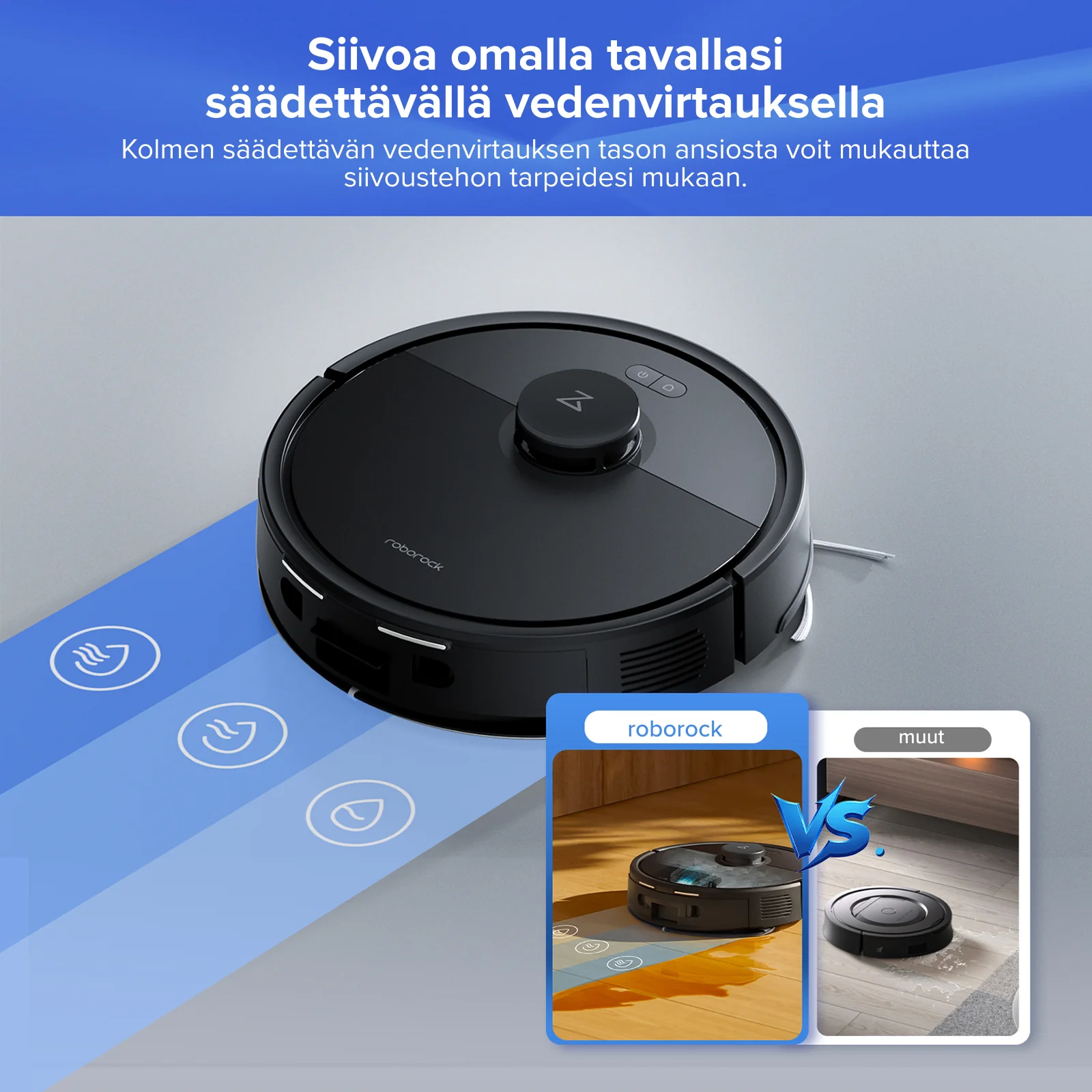 Roborock Q7 L5+ Set, pölynimuri ja moppirobotti, jossa on automaattinen tyhjennysasema ja kaksi lisäpölypussia - Image 12