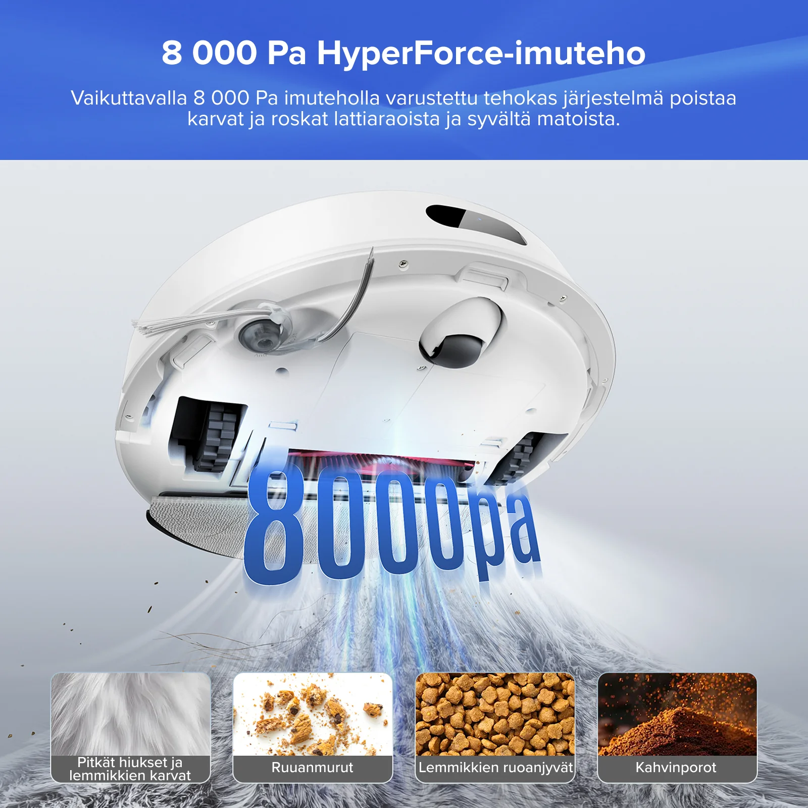 Roborock Q7 L5+ Set, pölynimuri ja moppirobotti, jossa on automaattinen tyhjennysasema ja kaksi lisäpölypussia - Image 5