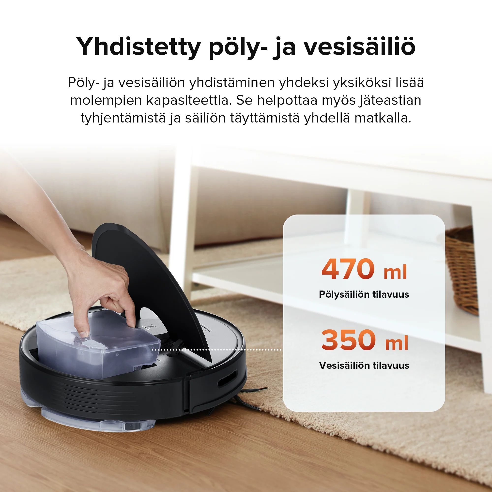 Roborock Q7 Max -robotti-imuri ja -moppi - 4200 Pa imuteholla varustettu - Image 11