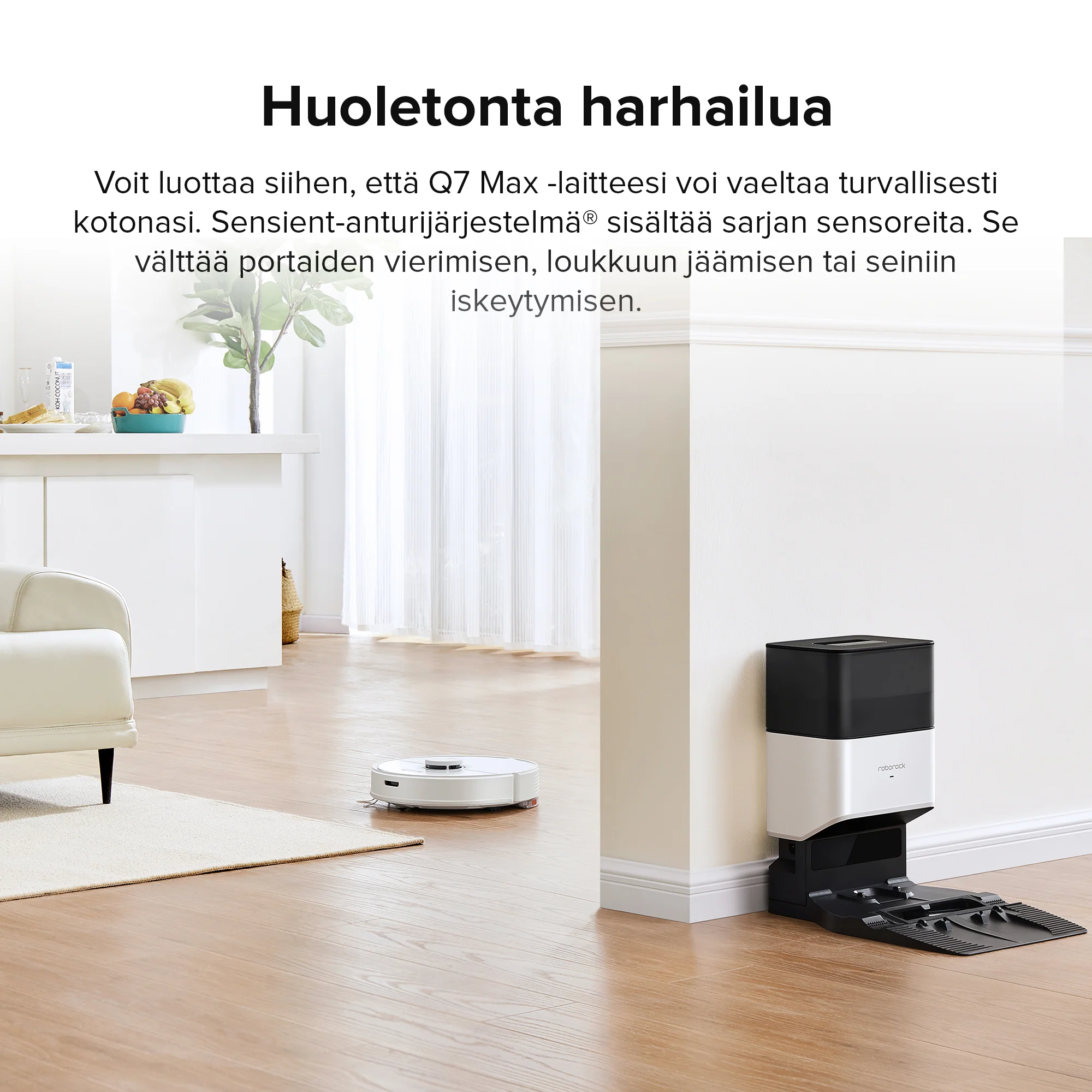 Roborock Q7 Max+ -robotti-imuri ja -moppi - automaattisesti tyhjennettävällä telakka - Image 10