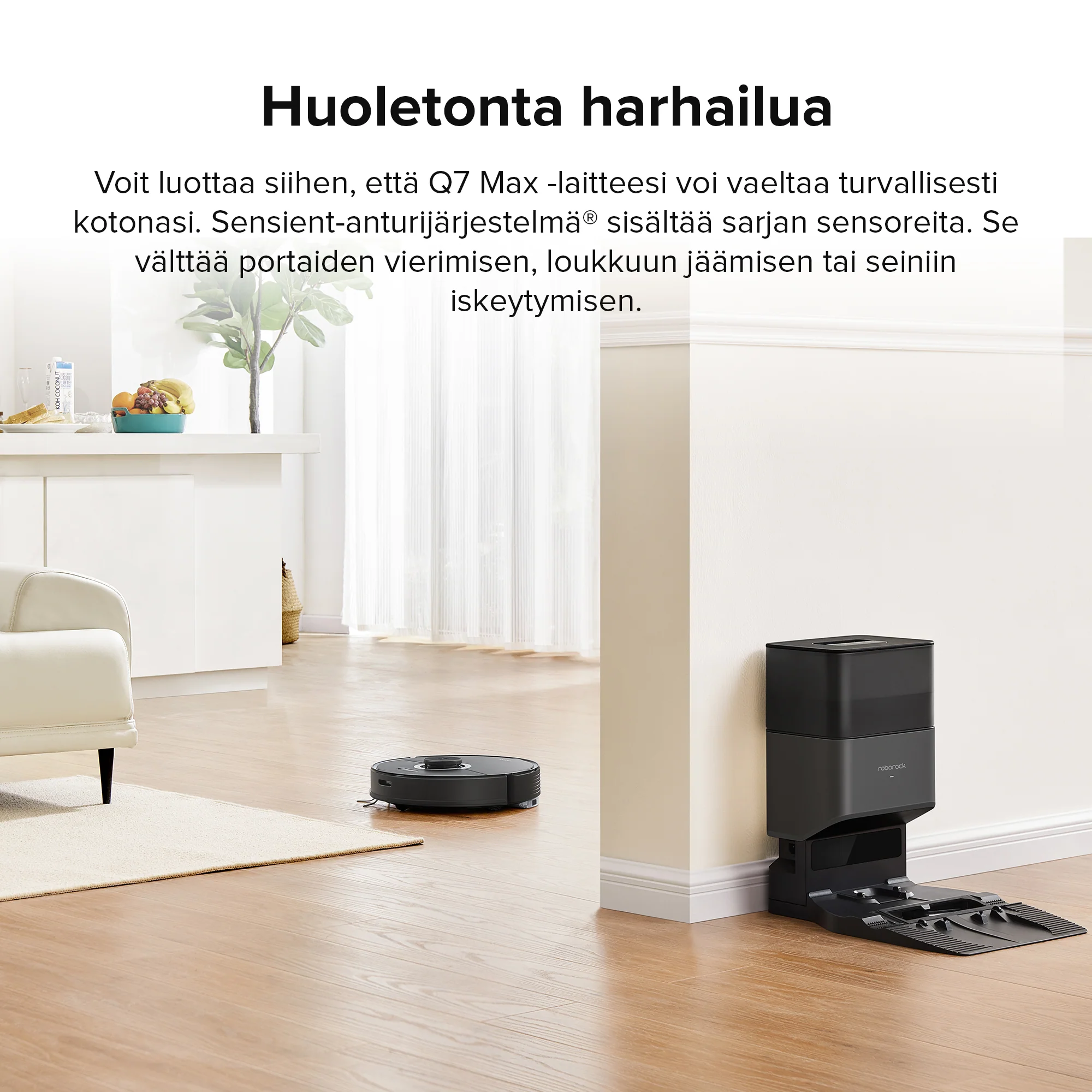 Roborock Q7 Max+ -robotti-imuri ja -moppi - automaattisesti tyhjennettävällä telakka - Image 21