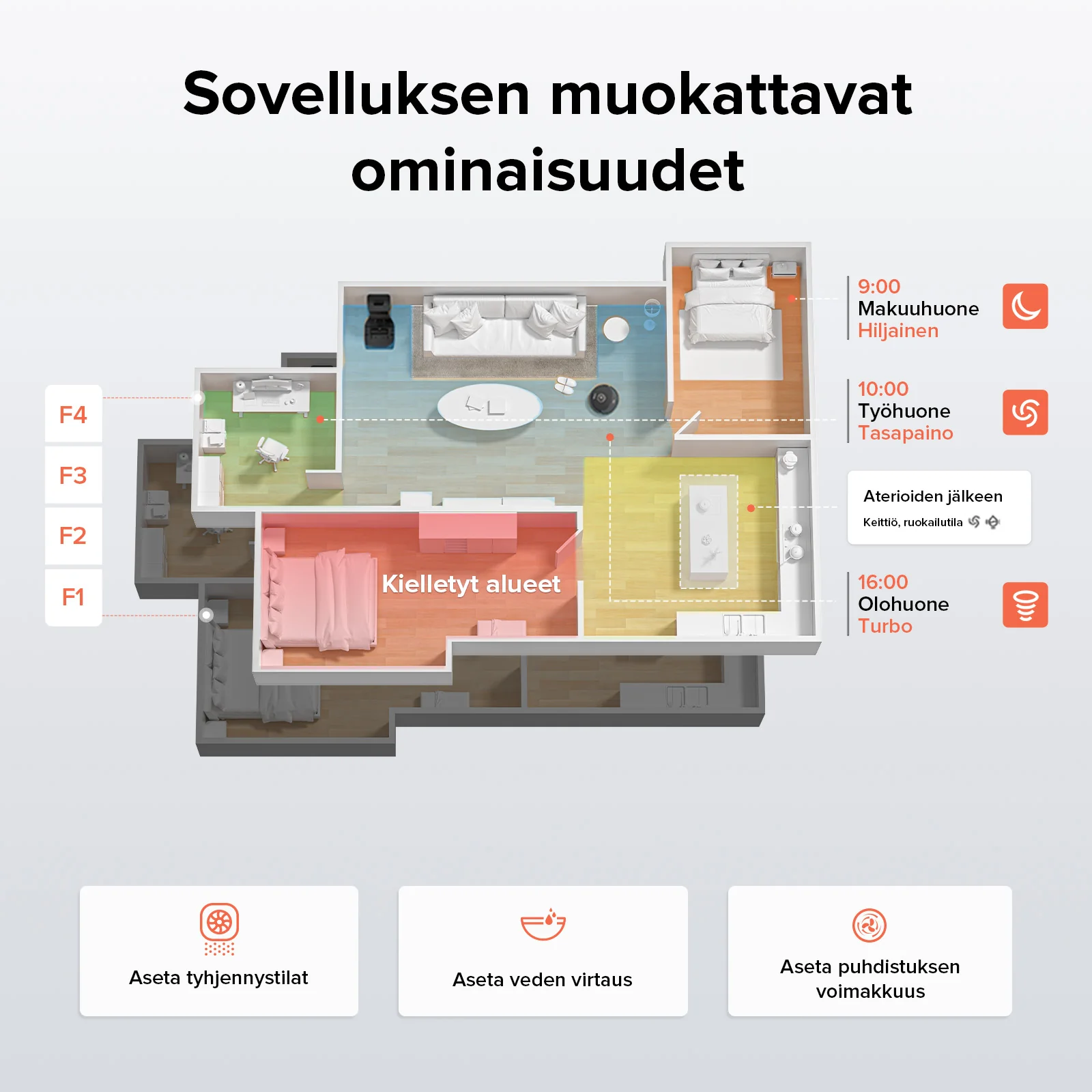Roborock Q8 Max+ -robotti-imuri ja -moppi - automaattisesti tyhjennettävällä telakka - Image 26