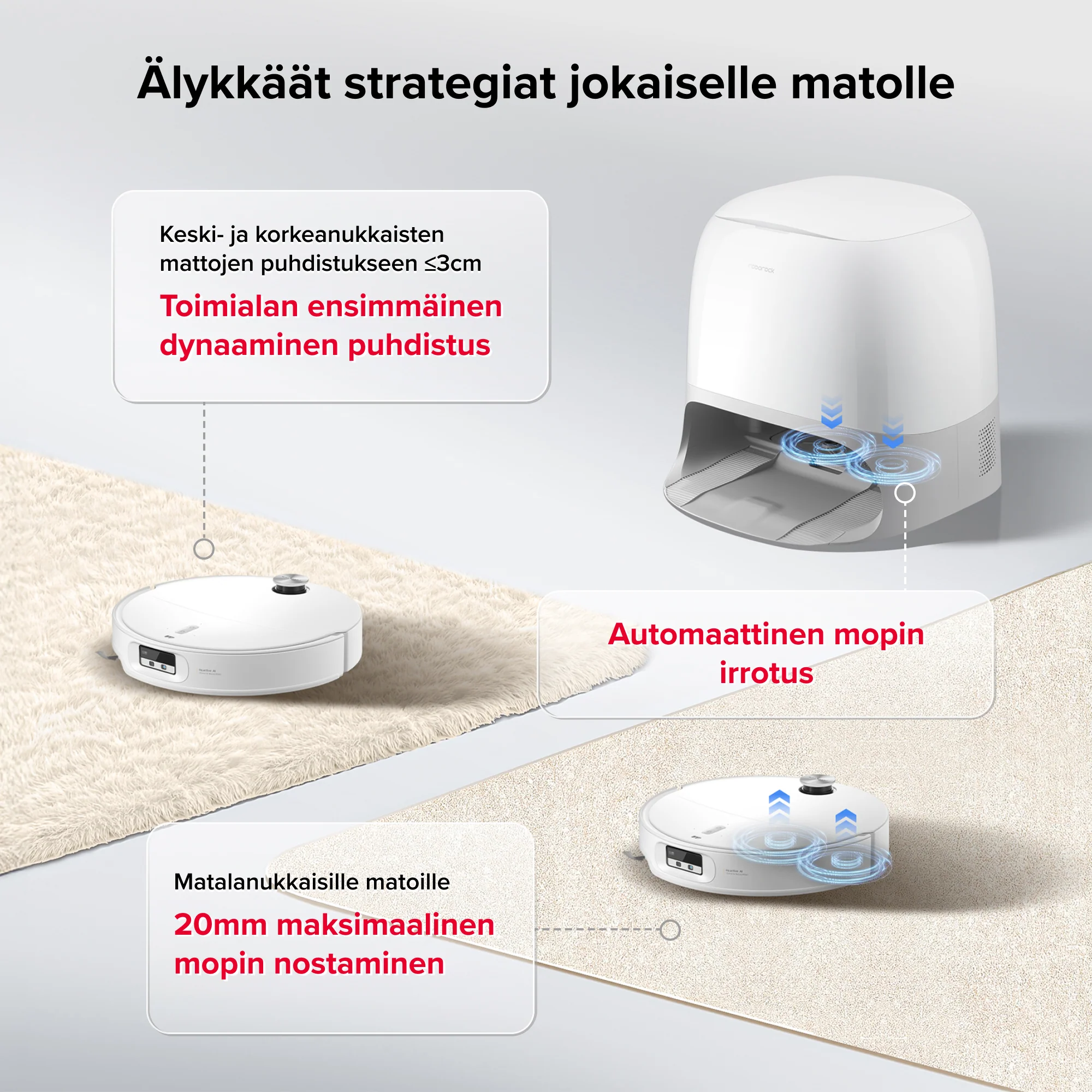 Roborock Qrevo Curv 2 Pro - pölyyn- ja moppirobotti, 25 000 Pa imuteho, 100 °C kuumavesipesu - Image 8