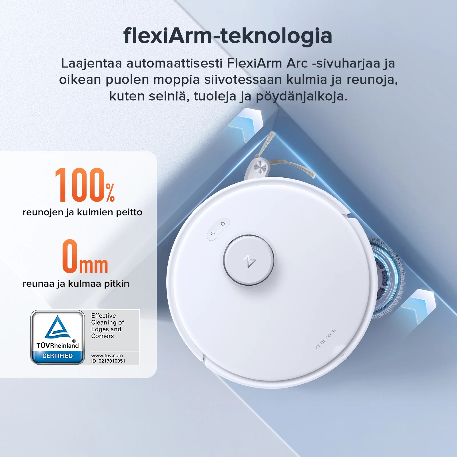 Roborock Qrevo Curv S5X -robotti-imuri tyylikkäällä monitoimitelakalla 3.0 - Image 6