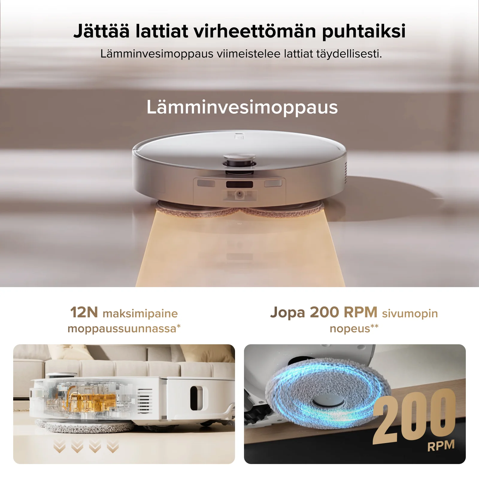 Roborock Qrevo CurvX -robotti-imuri – jopa 22 000 Pa imuteho ja 7,98 cm ultraohut muotoilu - Image 7