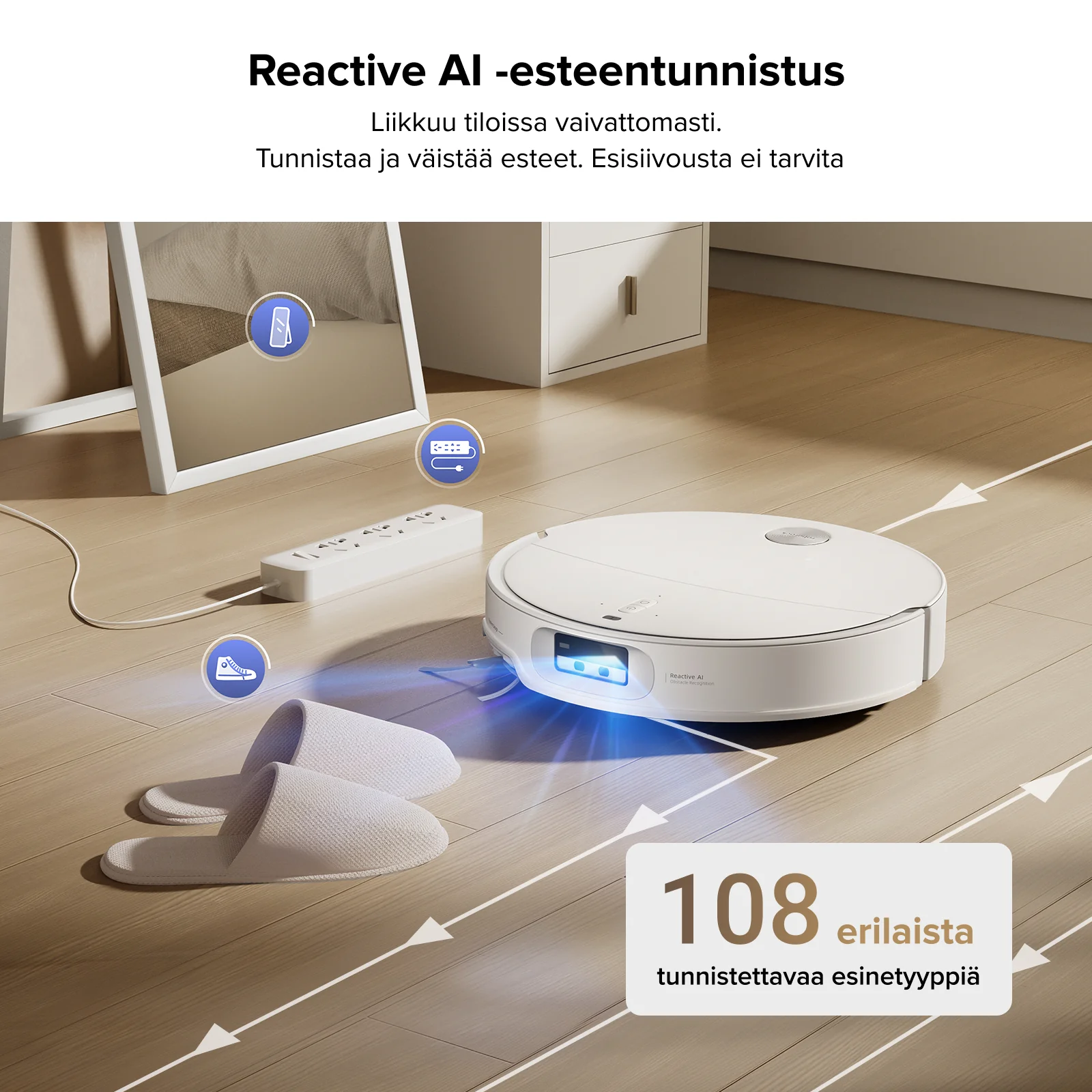 Roborock Qrevo CurvX -robotti-imuri – jopa 22 000 Pa imuteho ja 7,98 cm ultraohut muotoilu - Image 9