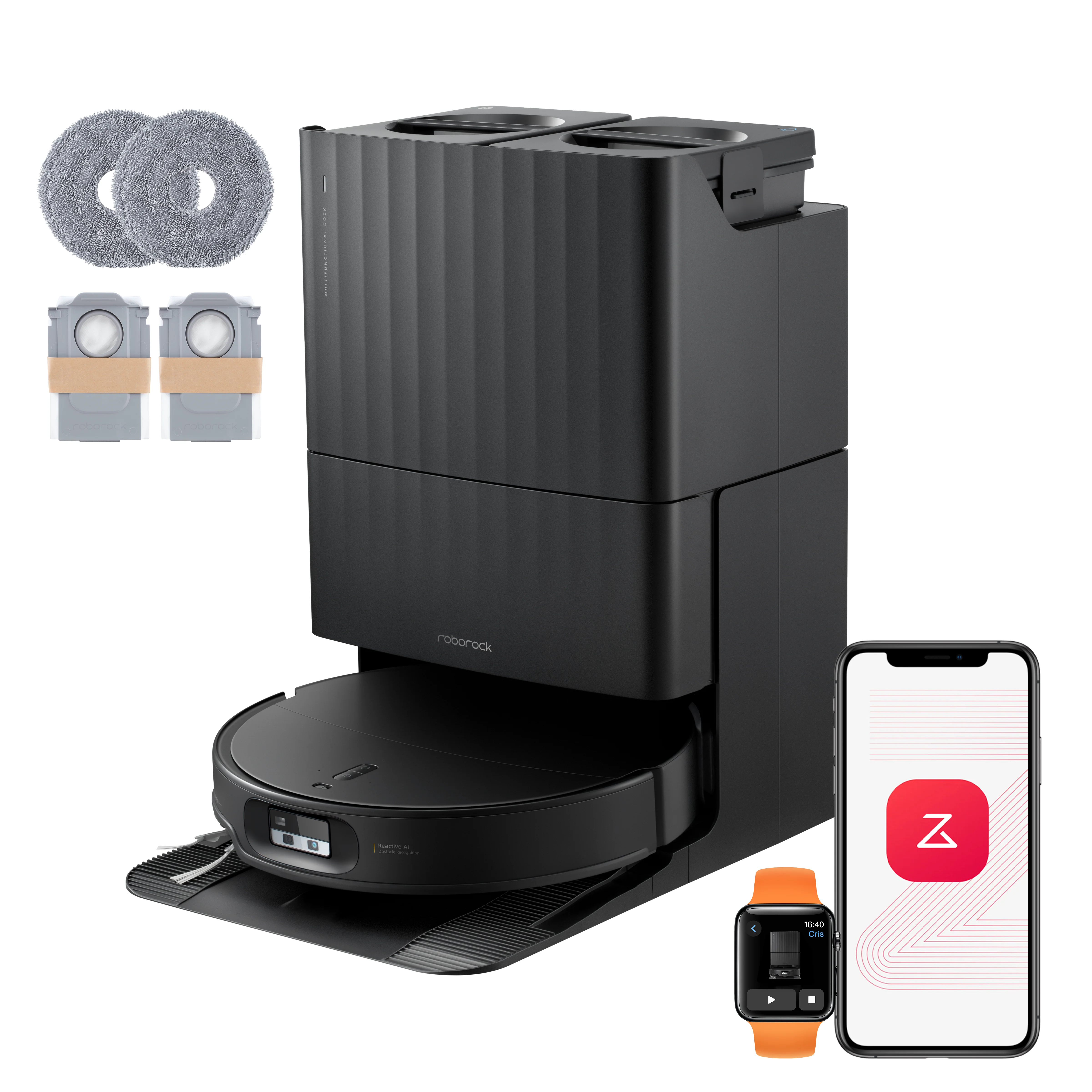 Roborock Qrevo Edge 2 - 25 000 Pa:n HyperForce-imuteho ja Dual Anti-Tangle -järjestelmä - Image 28
