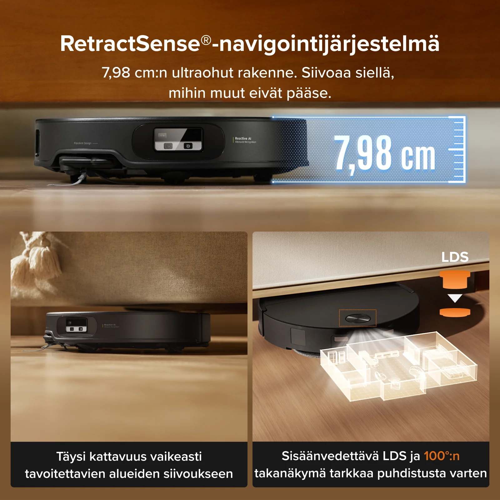 Roborock Qrevo Edge 2 - 25 000 Pa:n HyperForce-imuteho ja Dual Anti-Tangle -järjestelmä - Image 31