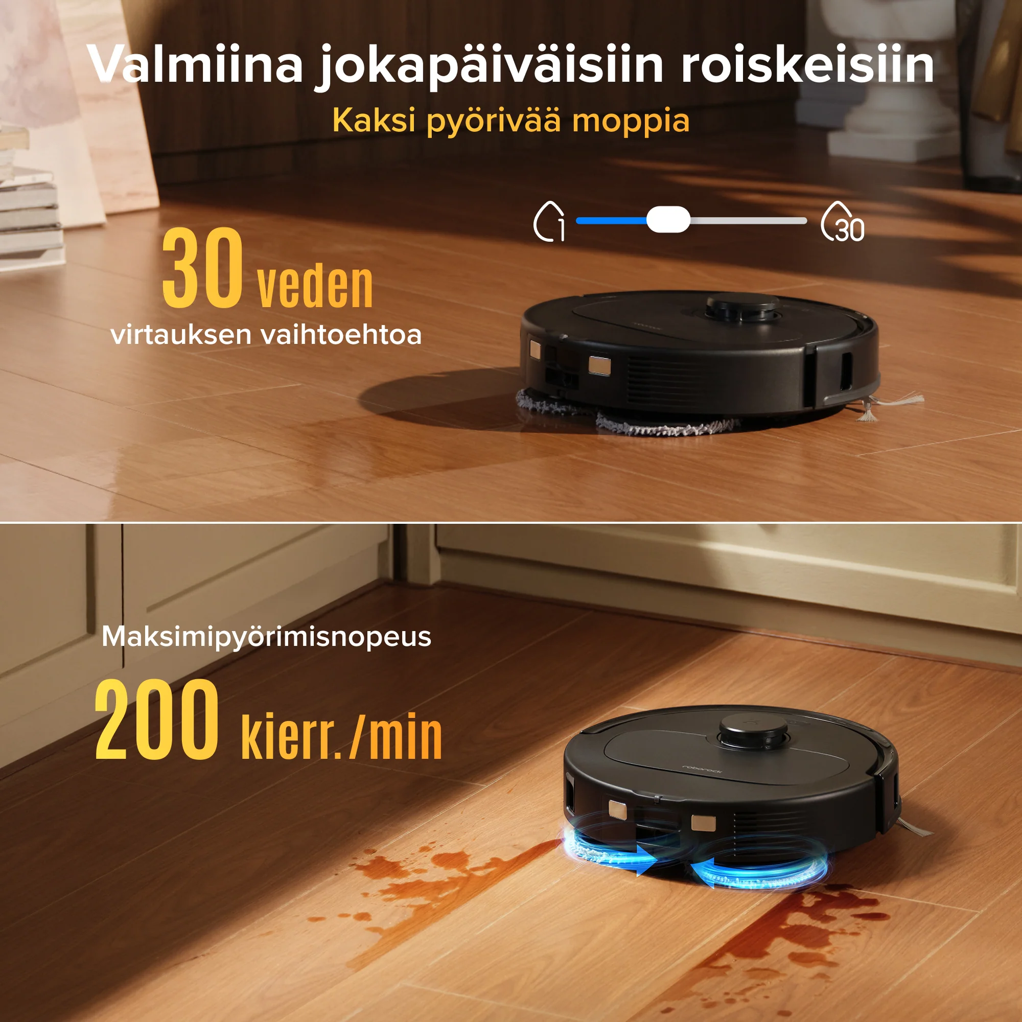 Roborock Qrevo S Pro -robotti-imuri ja -moppi – 18 500 Pa:n imuteho ja monitoimitelakka - Image 23