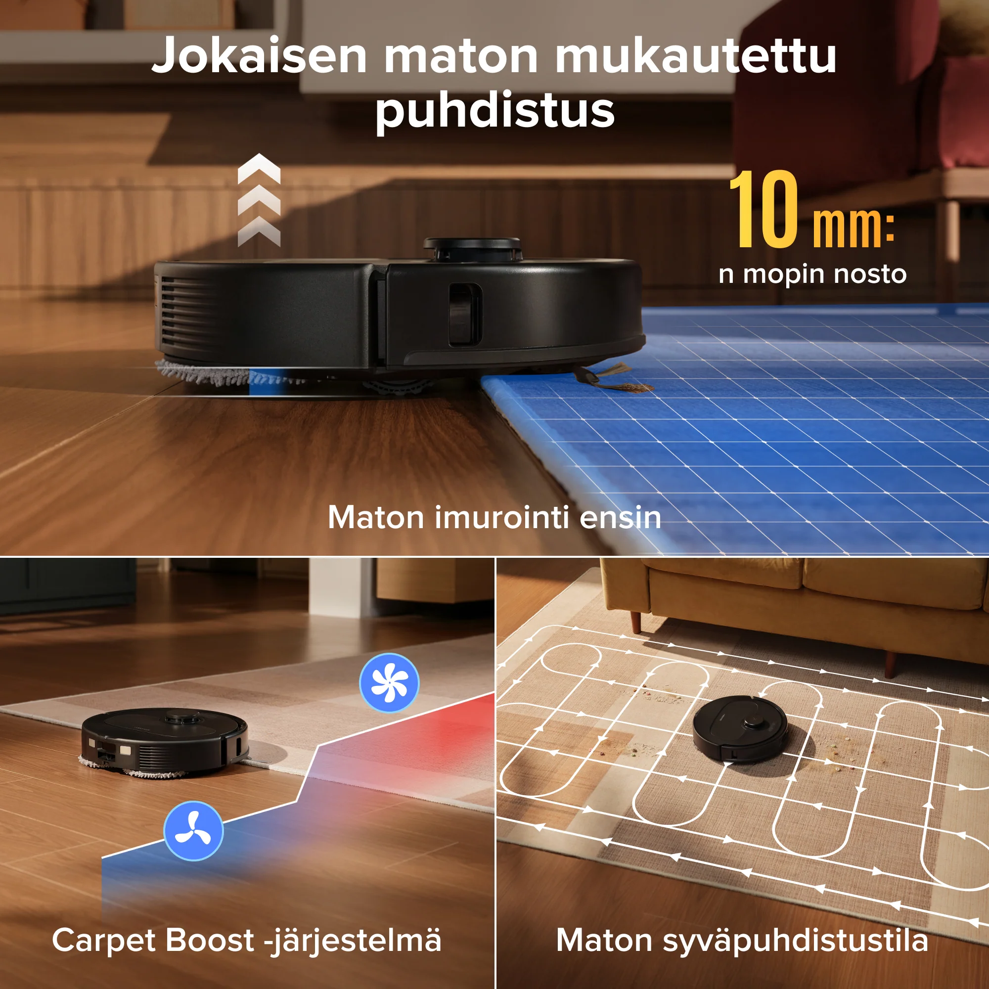 Roborock Qrevo S Pro -robotti-imuri ja -moppi – 18 500 Pa:n imuteho ja monitoimitelakka - Image 25