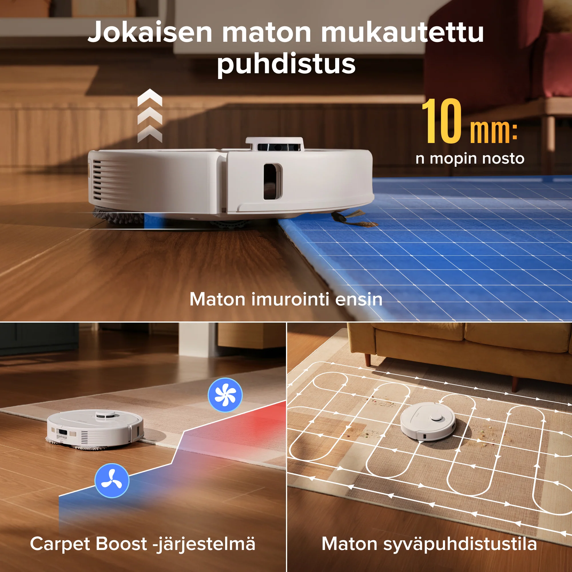 Roborock Qrevo S Pro -robotti-imuri ja -moppi – 18 500 Pa:n imuteho ja monitoimitelakka - Image 34