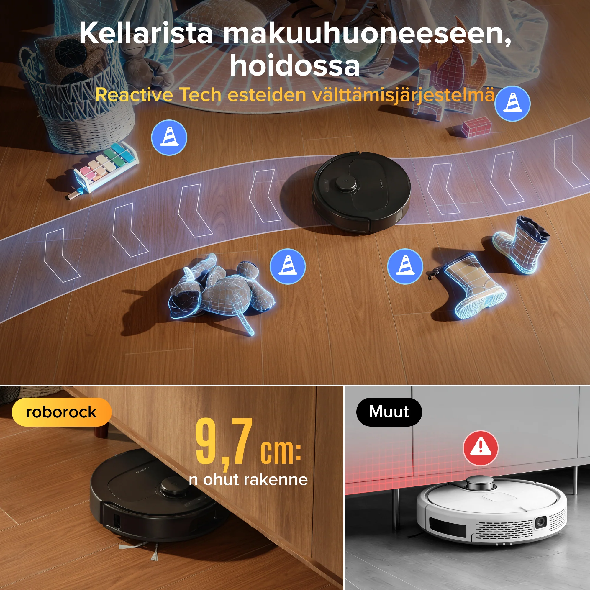 Roborock Qrevo S Pro -robotti-imuri ja -moppi – 18 500 Pa:n imuteho ja monitoimitelakka - Image 6