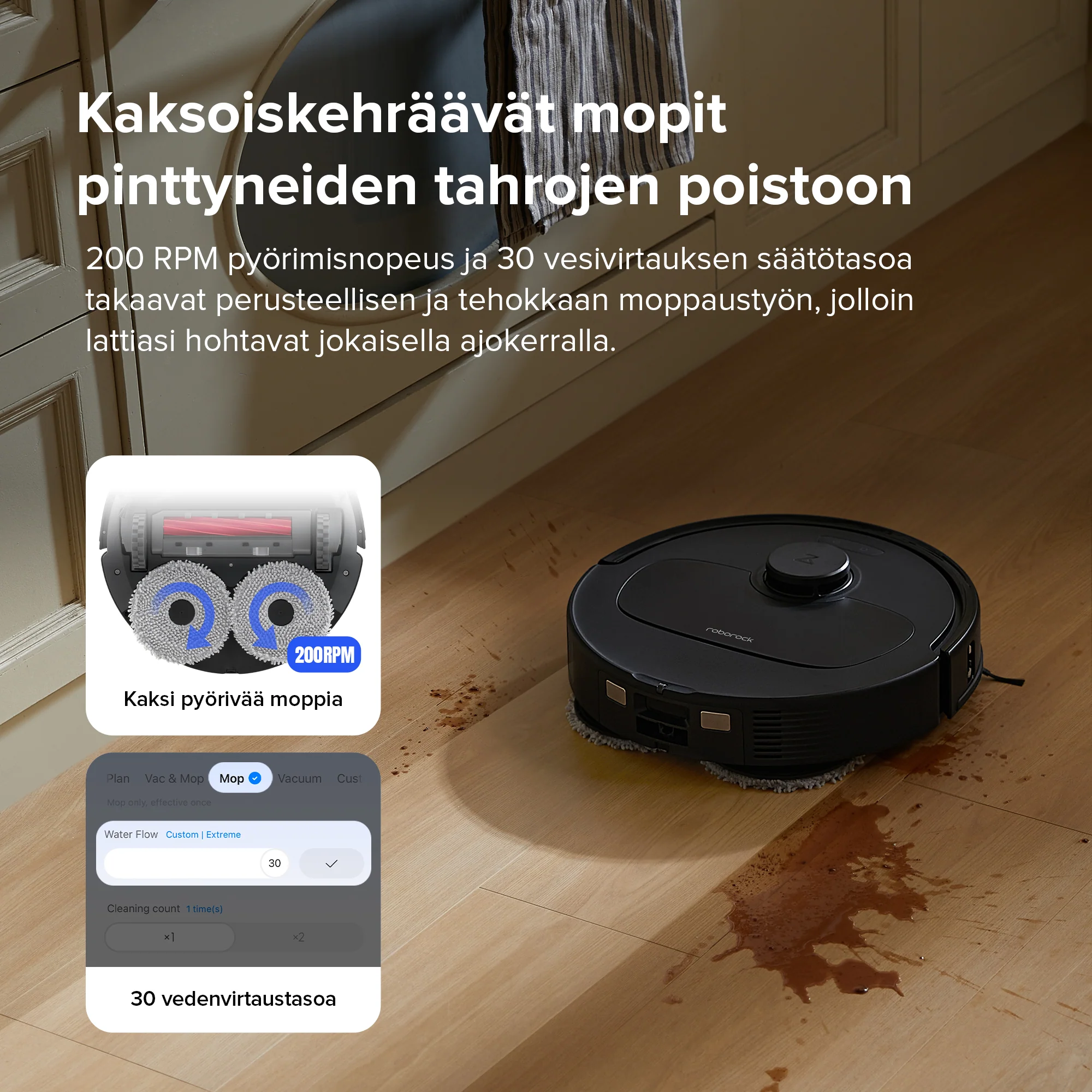Roborock Qrevo S -robotti-imuri monitoimitelakalla - Image 13