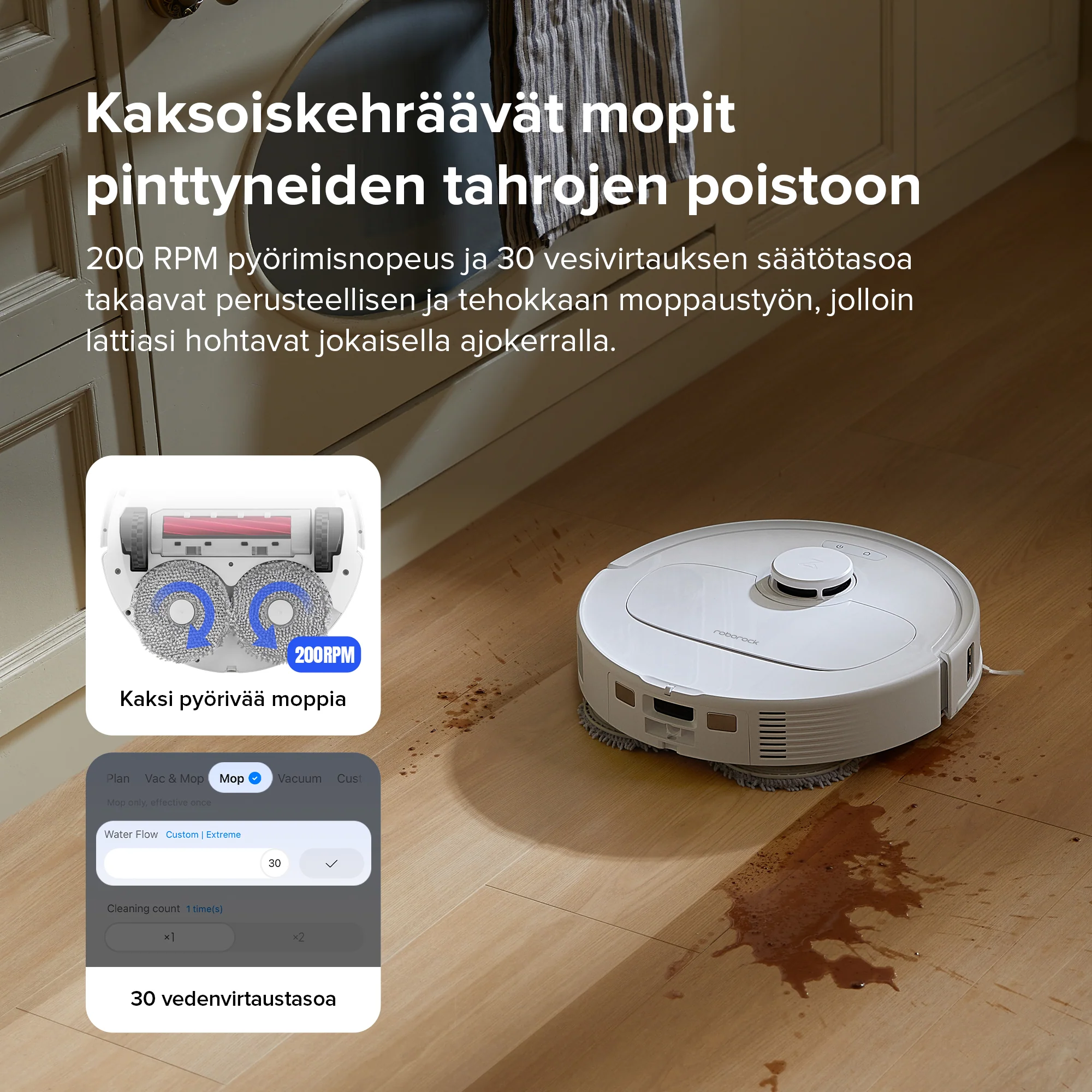Roborock Qrevo S -robotti-imuri monitoimitelakalla - Image 5