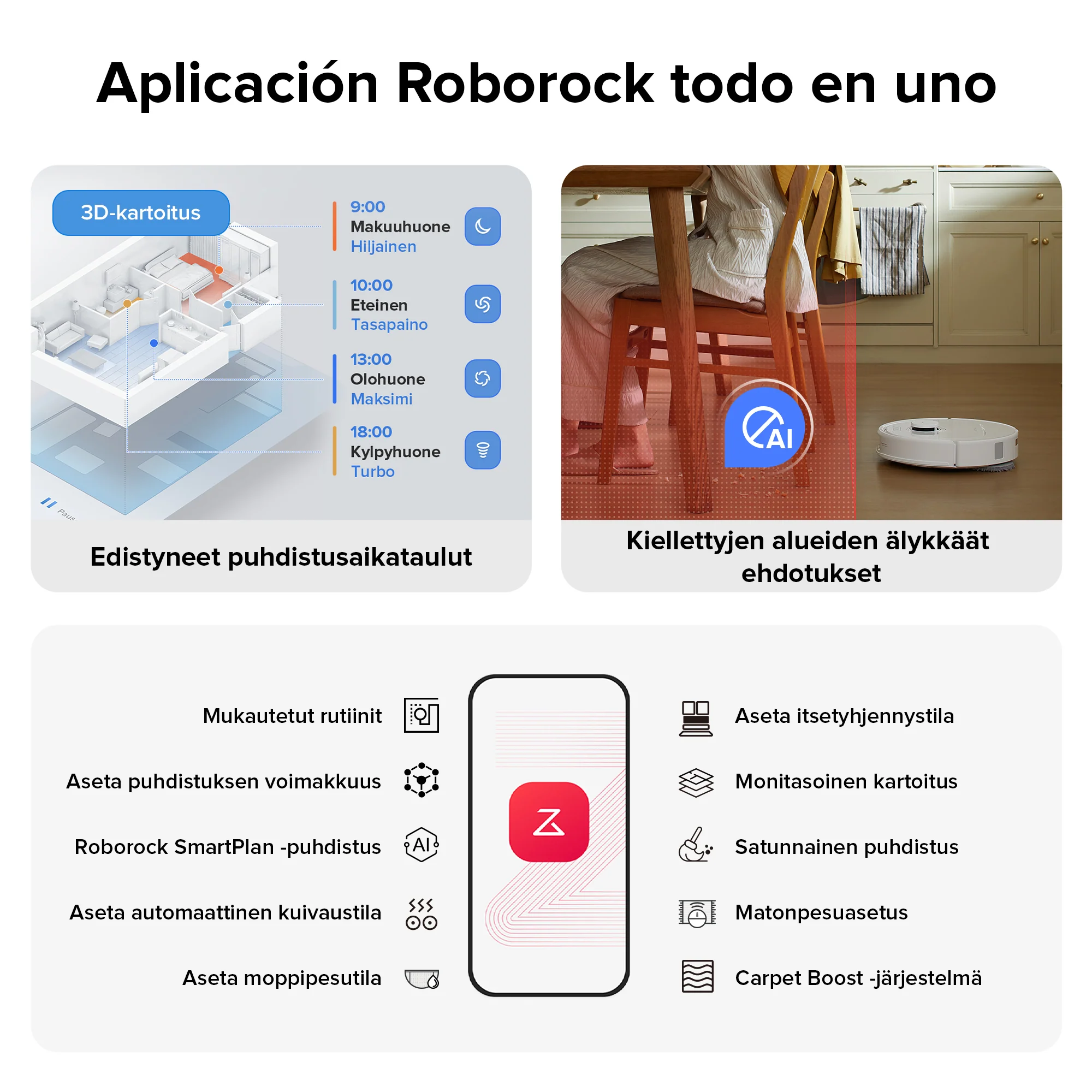 Roborock Qrevo S -robotti-imuri monitoimitelakalla - Image 7