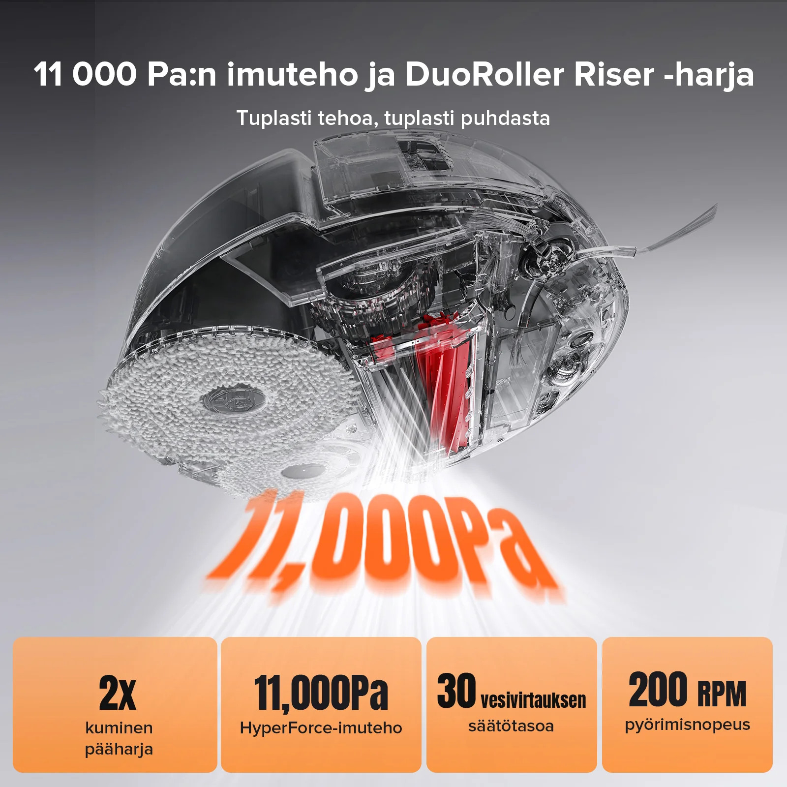 Roborock Qrevo Slim -robotti-imuri monitoimitelakalla 3.0 - Image 5