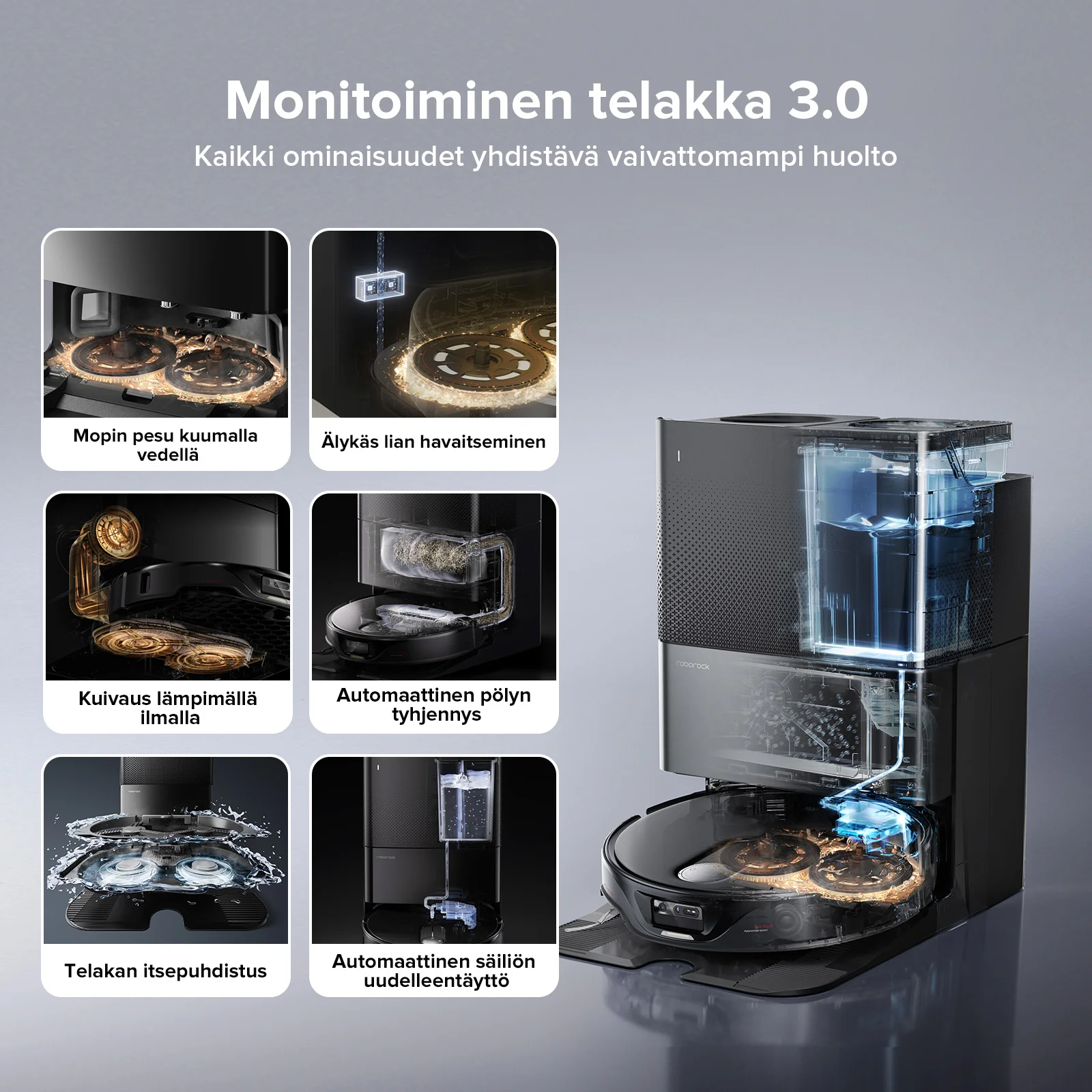 Roborock Qrevo Slim -robotti-imuri monitoimitelakalla 3.0 - Image 6