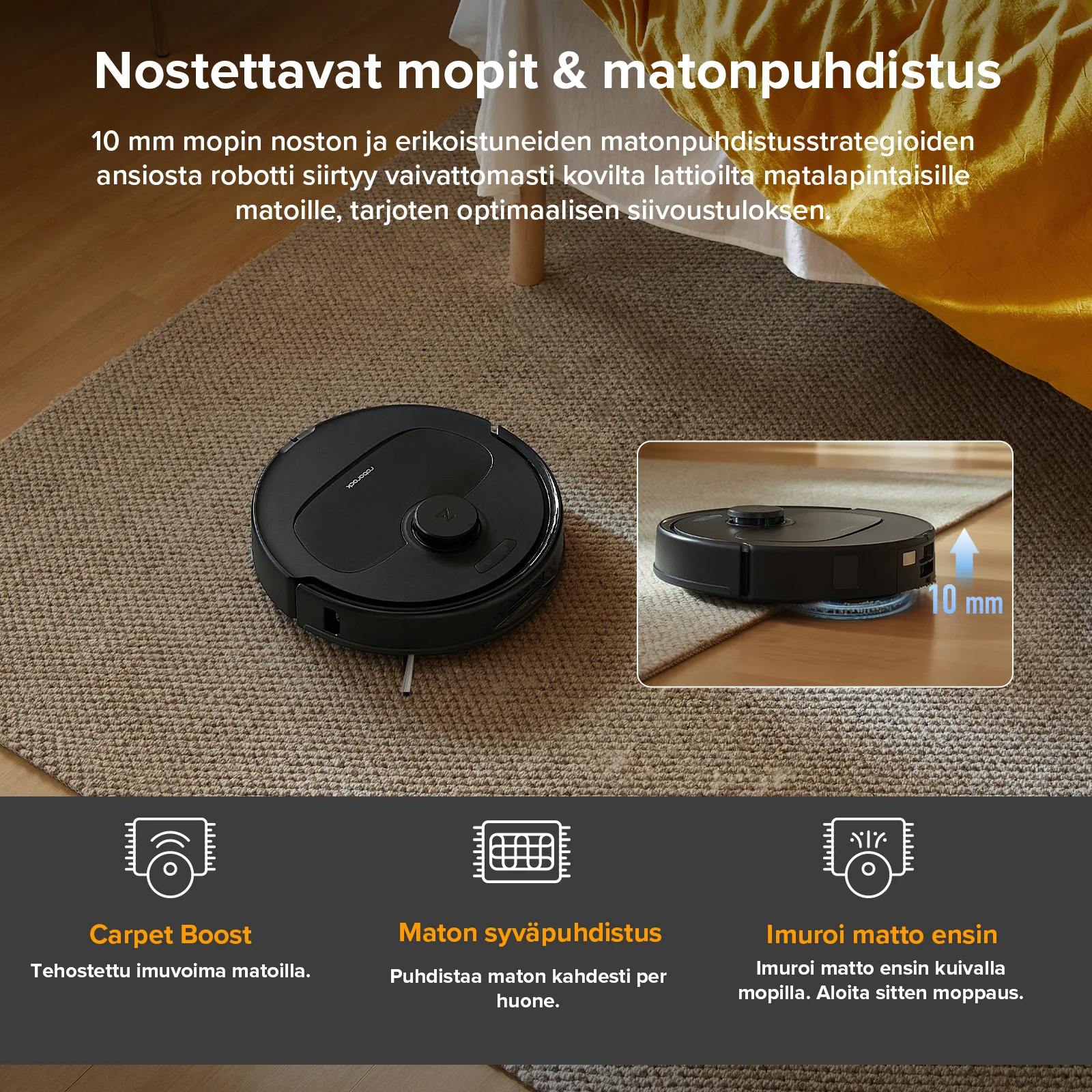 Roborock QV 35A - robotti-imuri monitoimitelakalla - Image 20