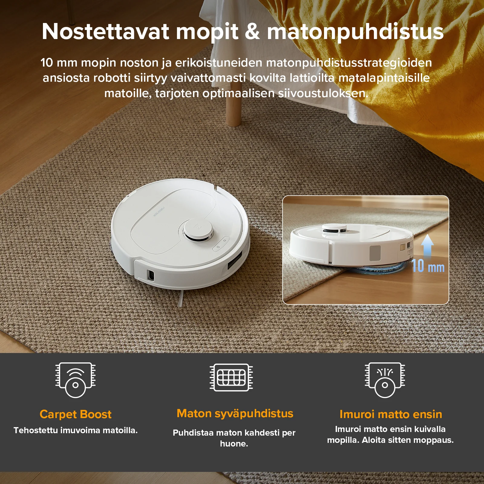 Roborock QV 35A - robotti-imuri monitoimitelakalla - Image 3