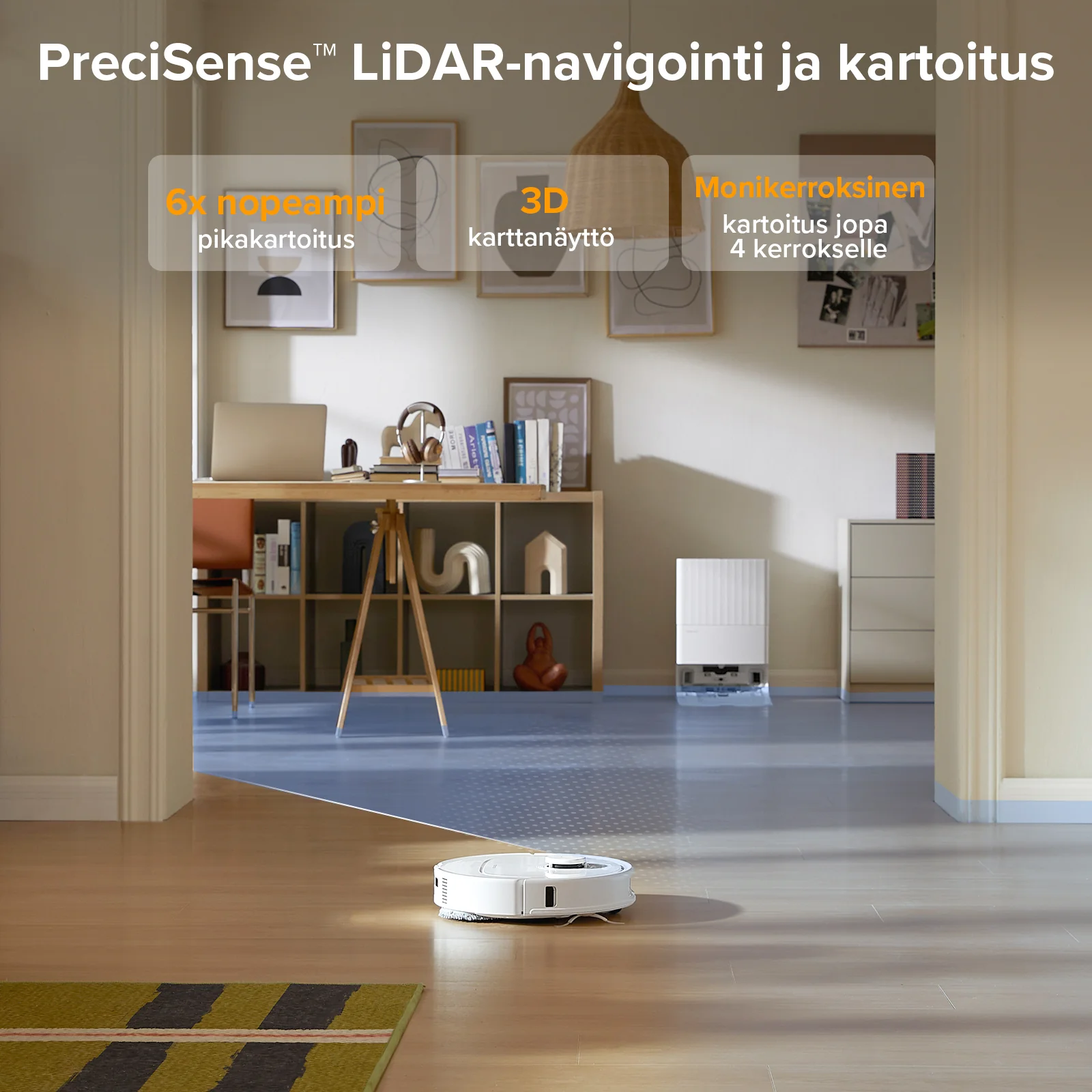 Roborock QV 35A - robotti-imuri monitoimitelakalla - Image 4