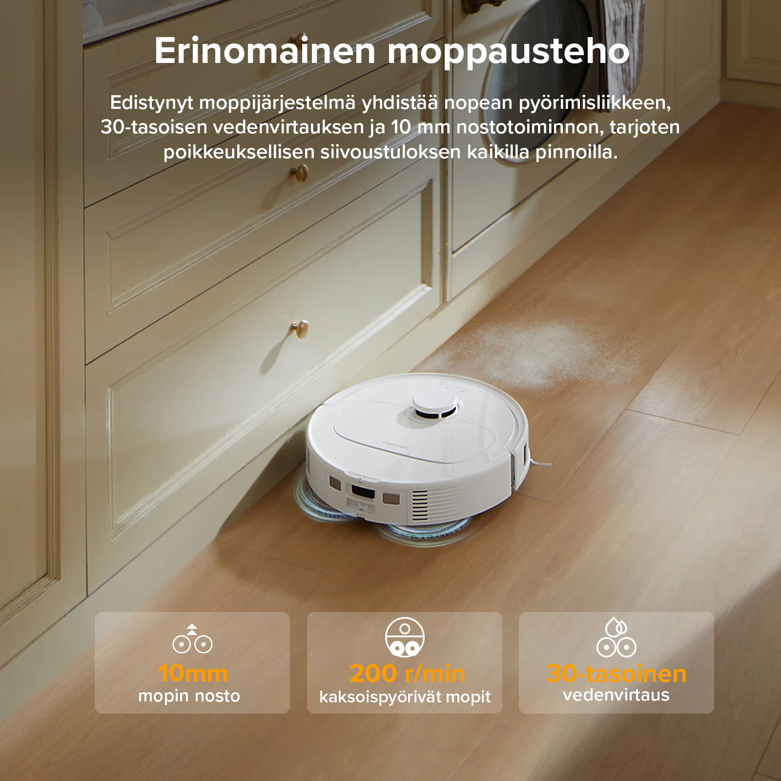 Roborock QV 35A - robotti-imuri monitoimitelakalla - Image 10