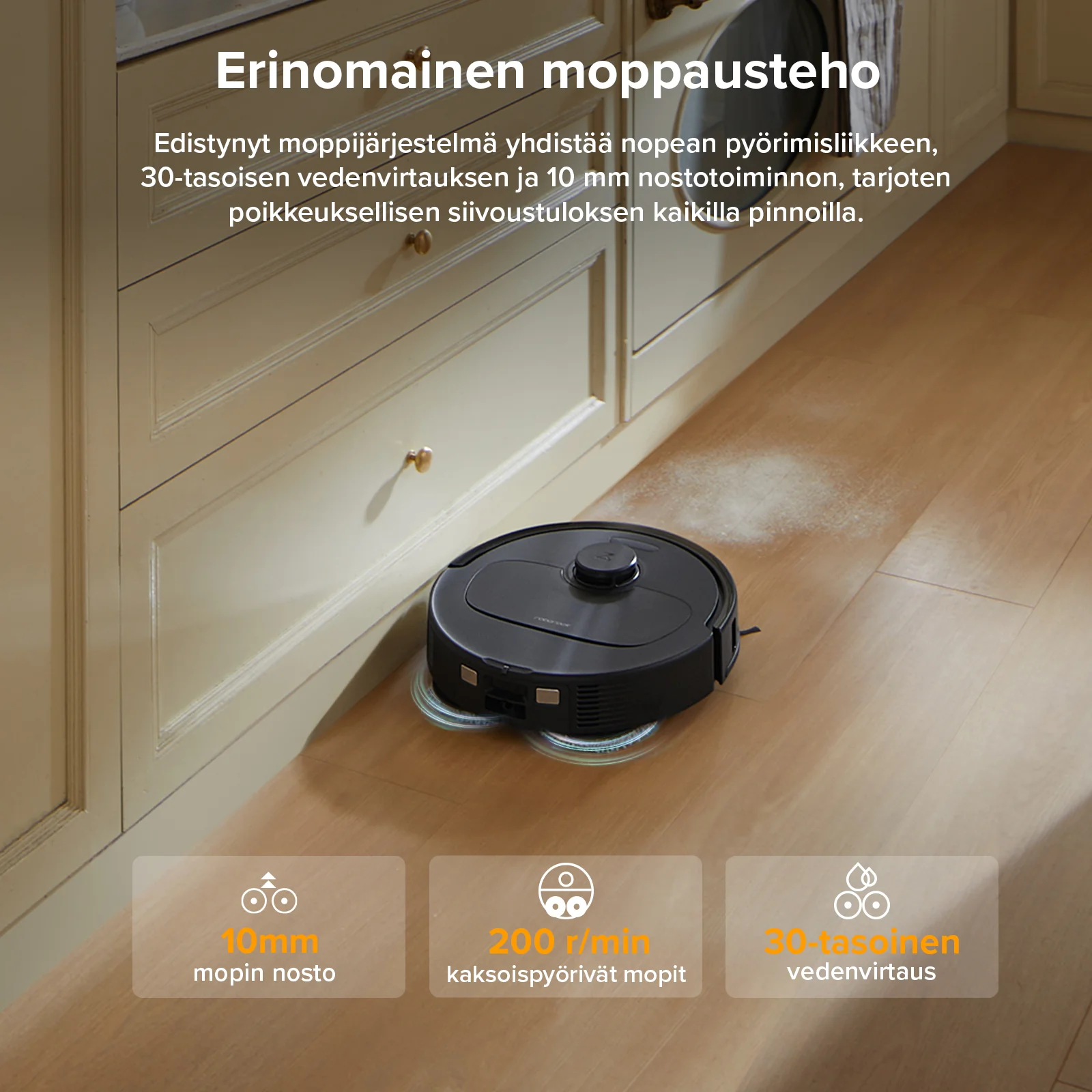 Roborock QV 35A - robotti-imuri monitoimitelakalla - Image 13