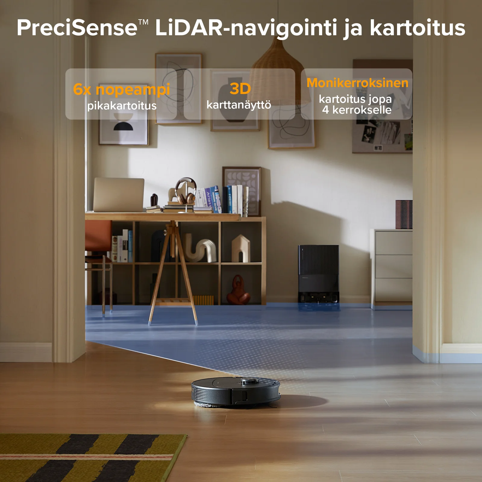 Roborock QV 35A - robotti-imuri monitoimitelakalla - Image 14