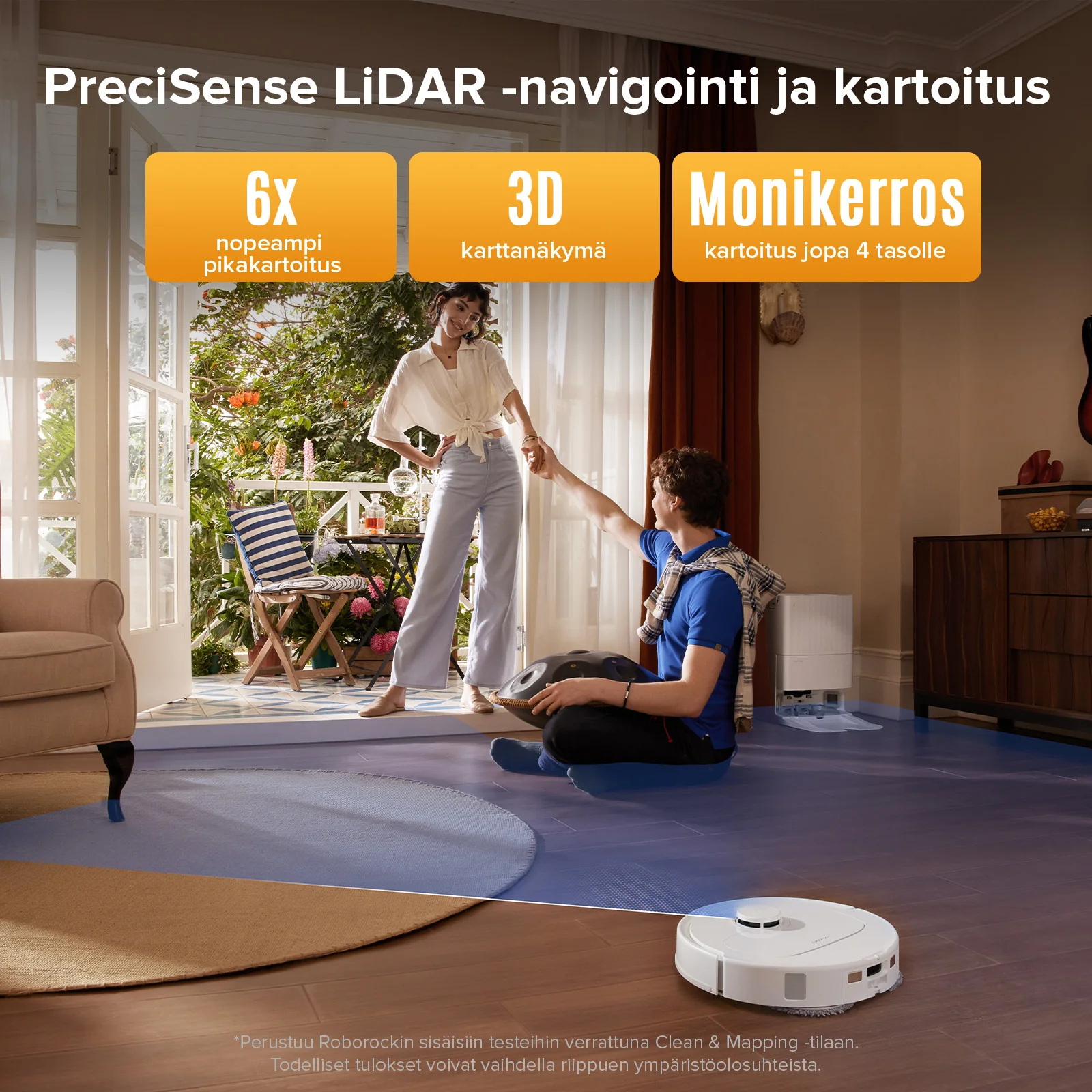 Roborock QV 35S Set - robotti-imuri monitoimitelakalla - Image 21