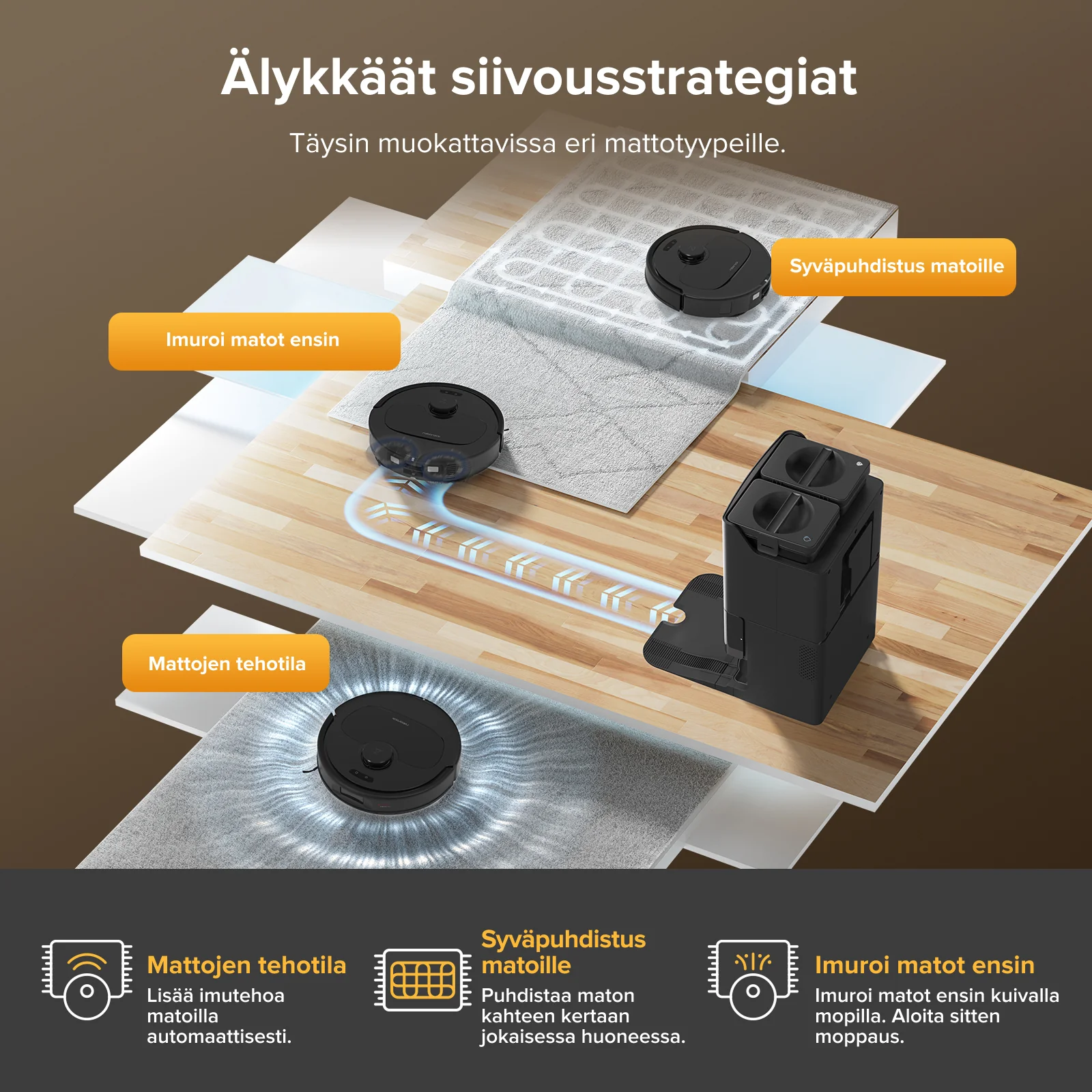 Roborock QV 35S Set - robotti-imuri monitoimitelakalla - Image 8