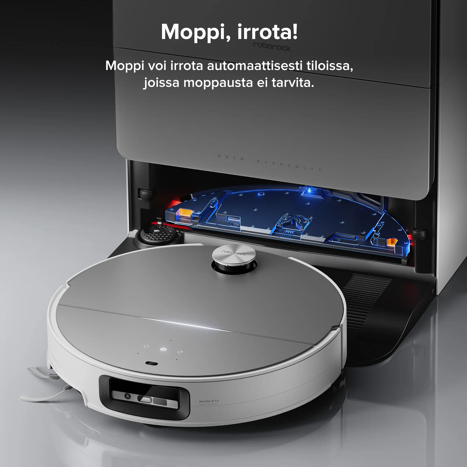 Roborock Saros 10 (Parannettu S8 MaxV Ultra) -robotti-imuri monitoimitelakalla 9-in-1 - Image 10
