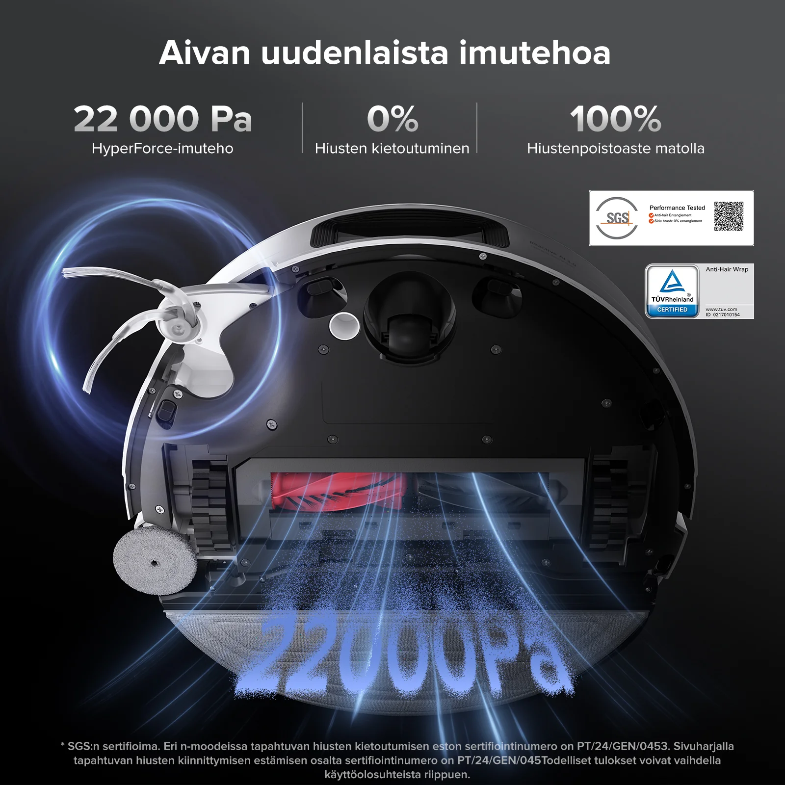Roborock Saros 10 (Parannettu S8 MaxV Ultra) -robotti-imuri monitoimitelakalla 9-in-1 - Image 12