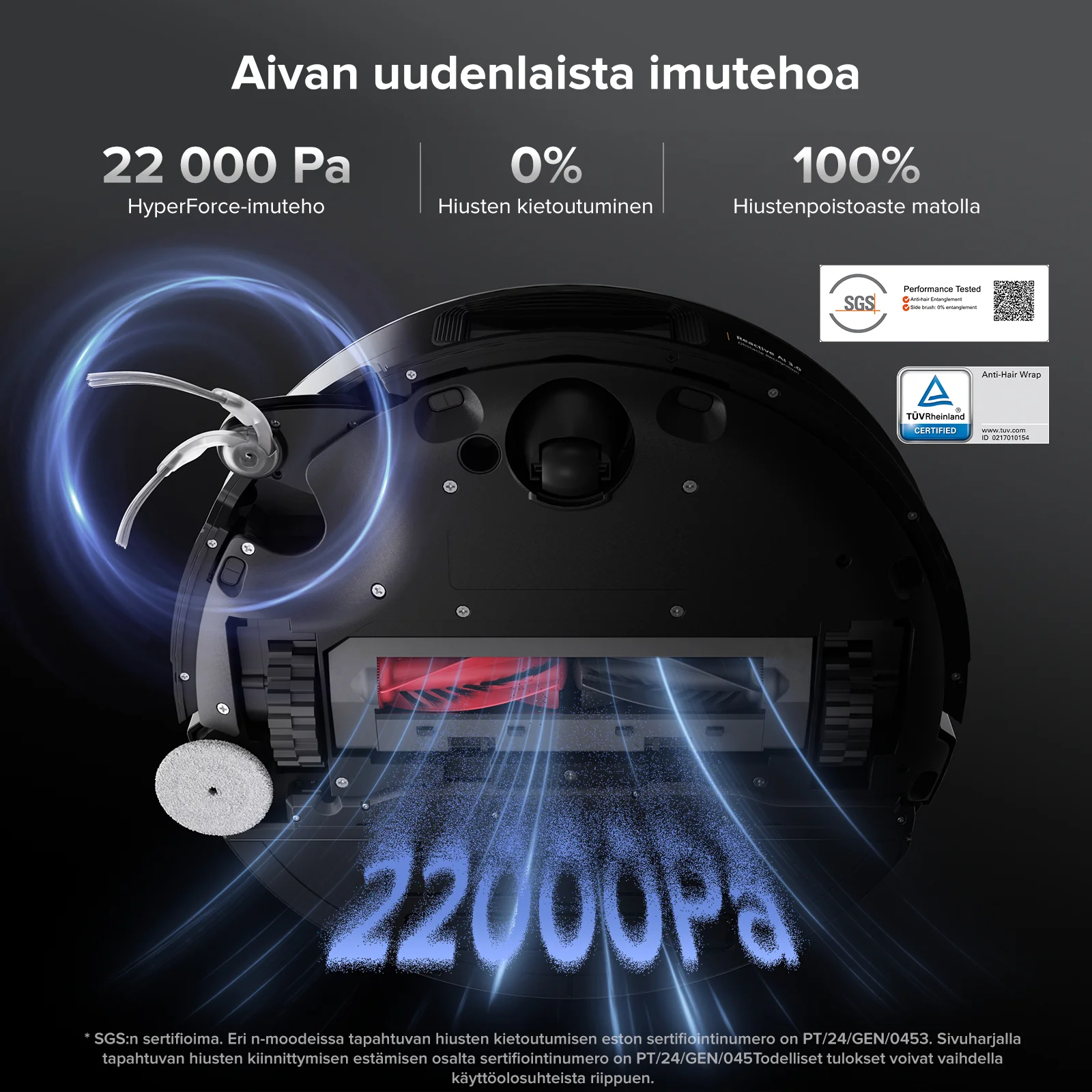 Roborock Saros 10 (Parannettu S8 MaxV Ultra) -robotti-imuri monitoimitelakalla 9-in-1 - Image 3