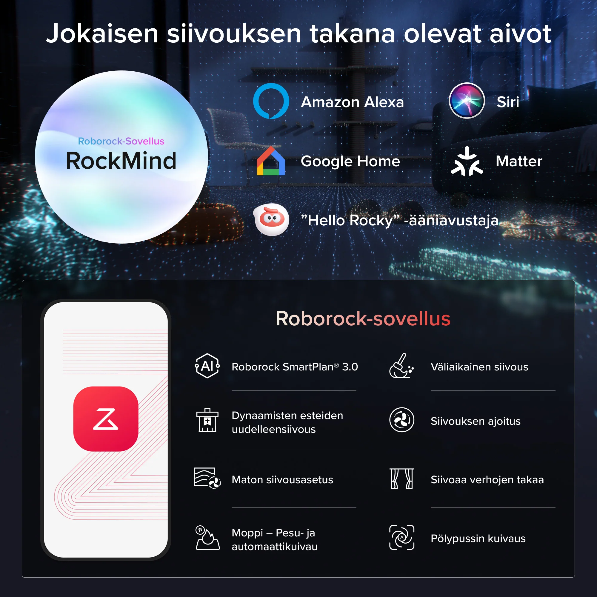 Roborock Saros 20 Sonic -robotti-imuri upouudella RockDock®:lla - Image 10