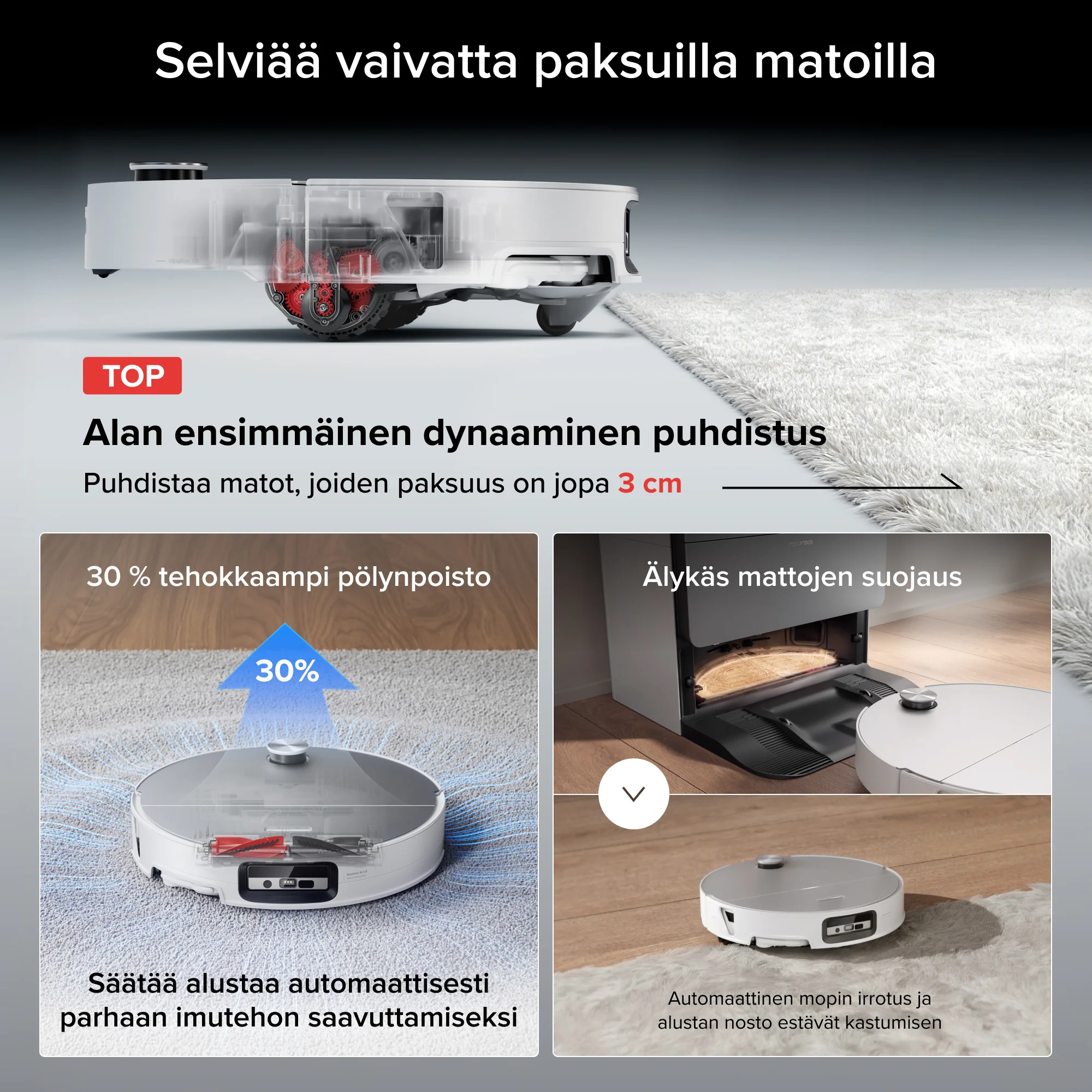 Roborock Saros 20 Sonic -robotti-imuri upouudella RockDock®:lla - Image 16